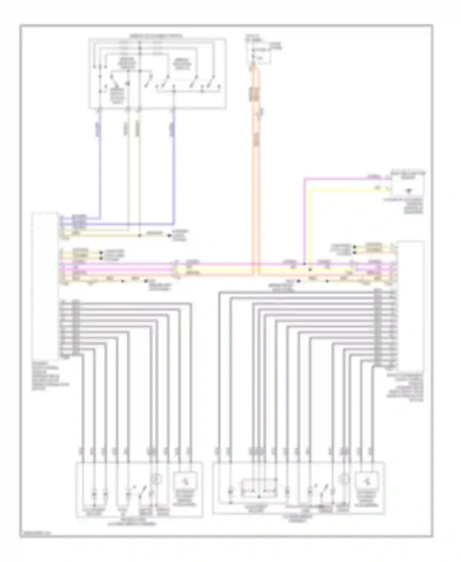 A3 Audi 8P facelift 2 (2008-2013): Power mirrors circuit
