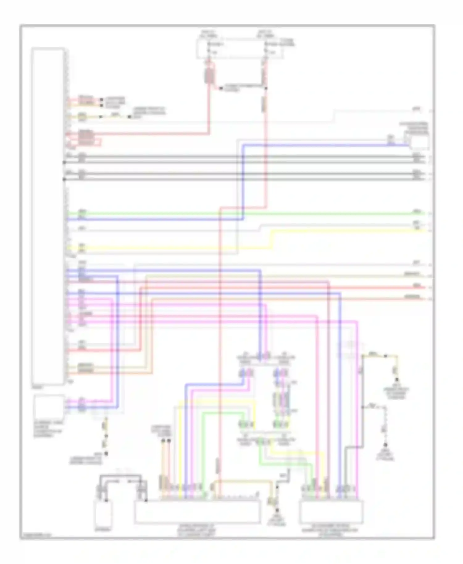 A3 Audi 8P facelift 2 (2008-2013): Radio circuit, with amplifier (1 of 2)