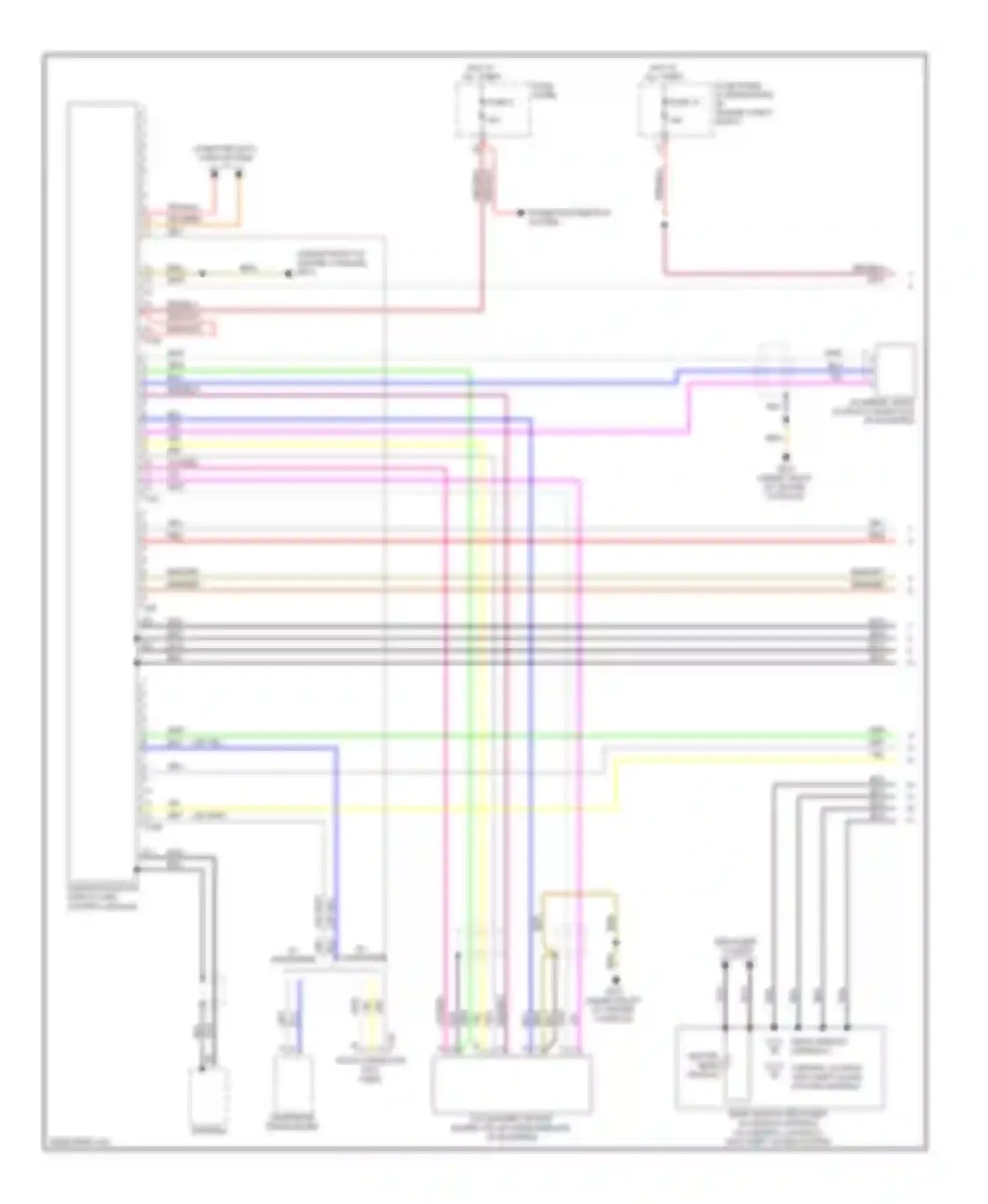 A3 Audi 8P facelift 2 (2008-2013): Radio circuit, without rns-e with amplifier (1 of 2)