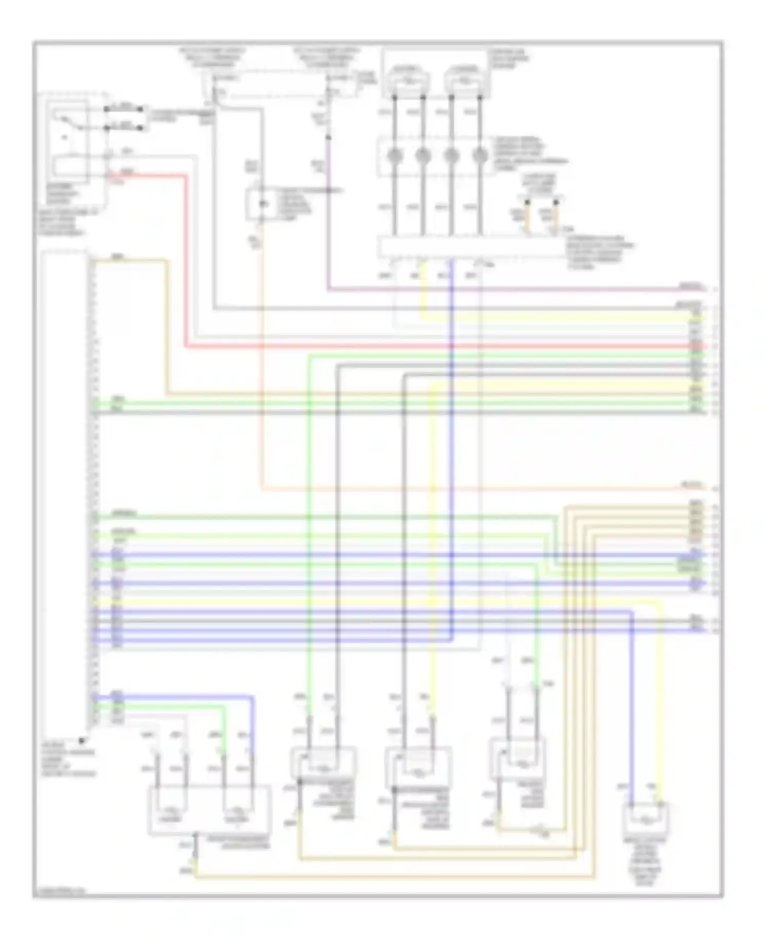 A3 Audi 8P facelift 2 (2008-2013): Supplemental restraints circuit (1 of 3)
