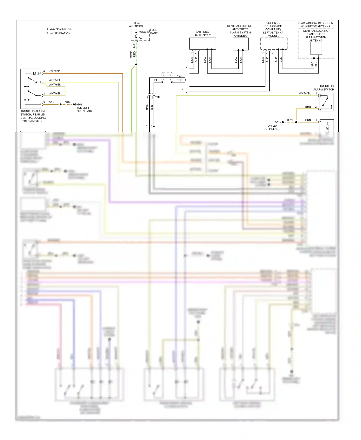 Wiring diagram 5 door for Audi A3 8P facelift 2 (2008-2013) (1 of 4)