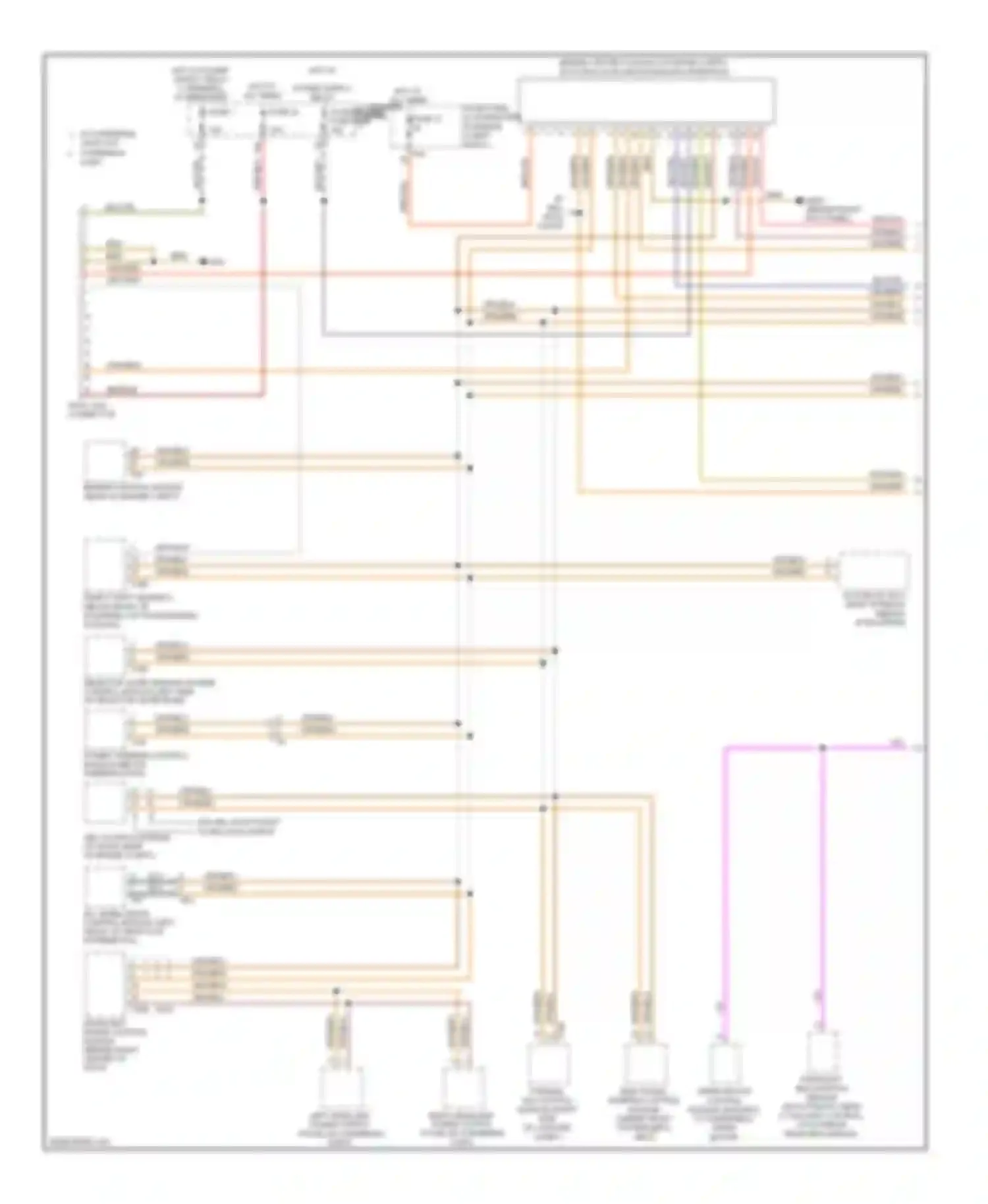 Wiring diagram data link connector for Audi A3 8P facelift 2 (2008-2013)