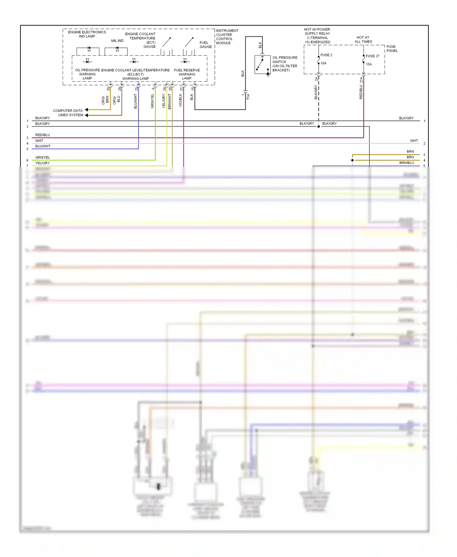 Wiring diagram brn/wht for Audi A3 8P facelift 2 (2008-2013) (14 of 34)