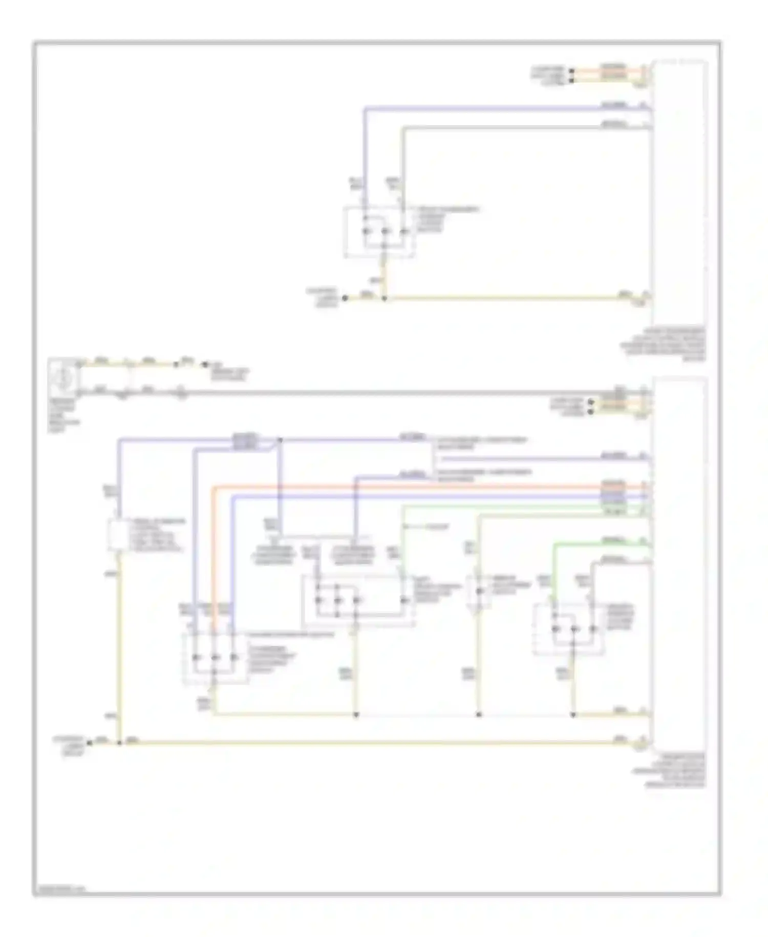 Wiring diagram mirror adjustment switch for Audi A3 8P facelift 2 (2008-2013)