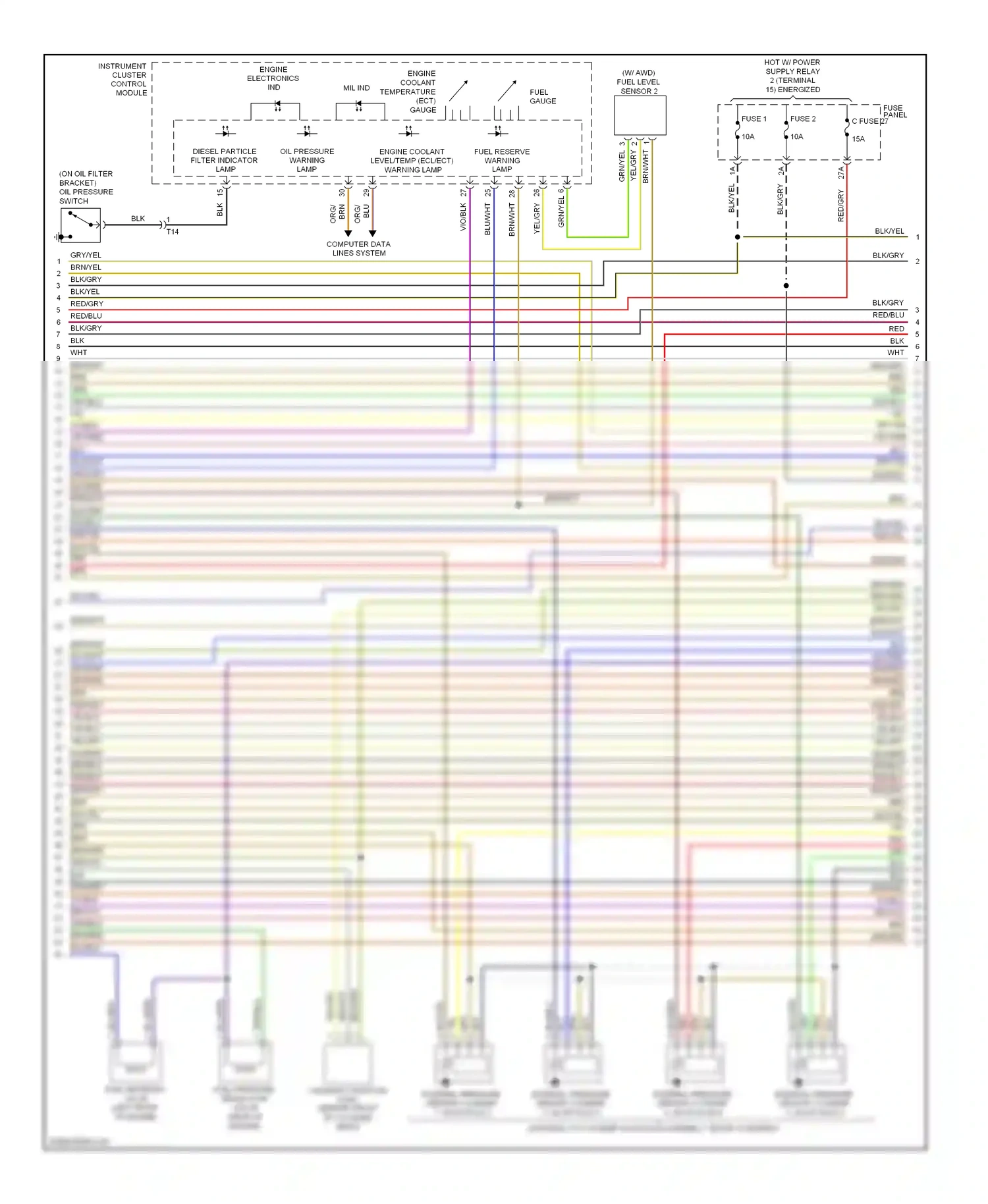 Wiring diagram engine electronics ind for Audi A3 8P facelift 2 (2008-2013) (1 of 1)