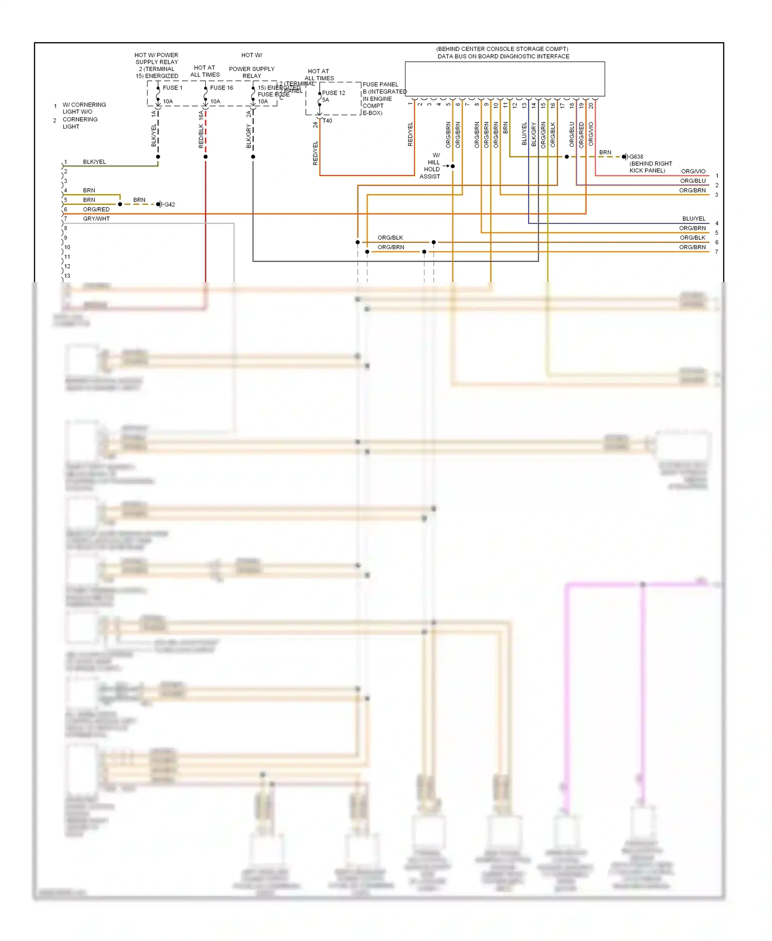 Wiring diagram fuse 12 for Audi A3 8P facelift 2 (2008-2013) (5 of 9)