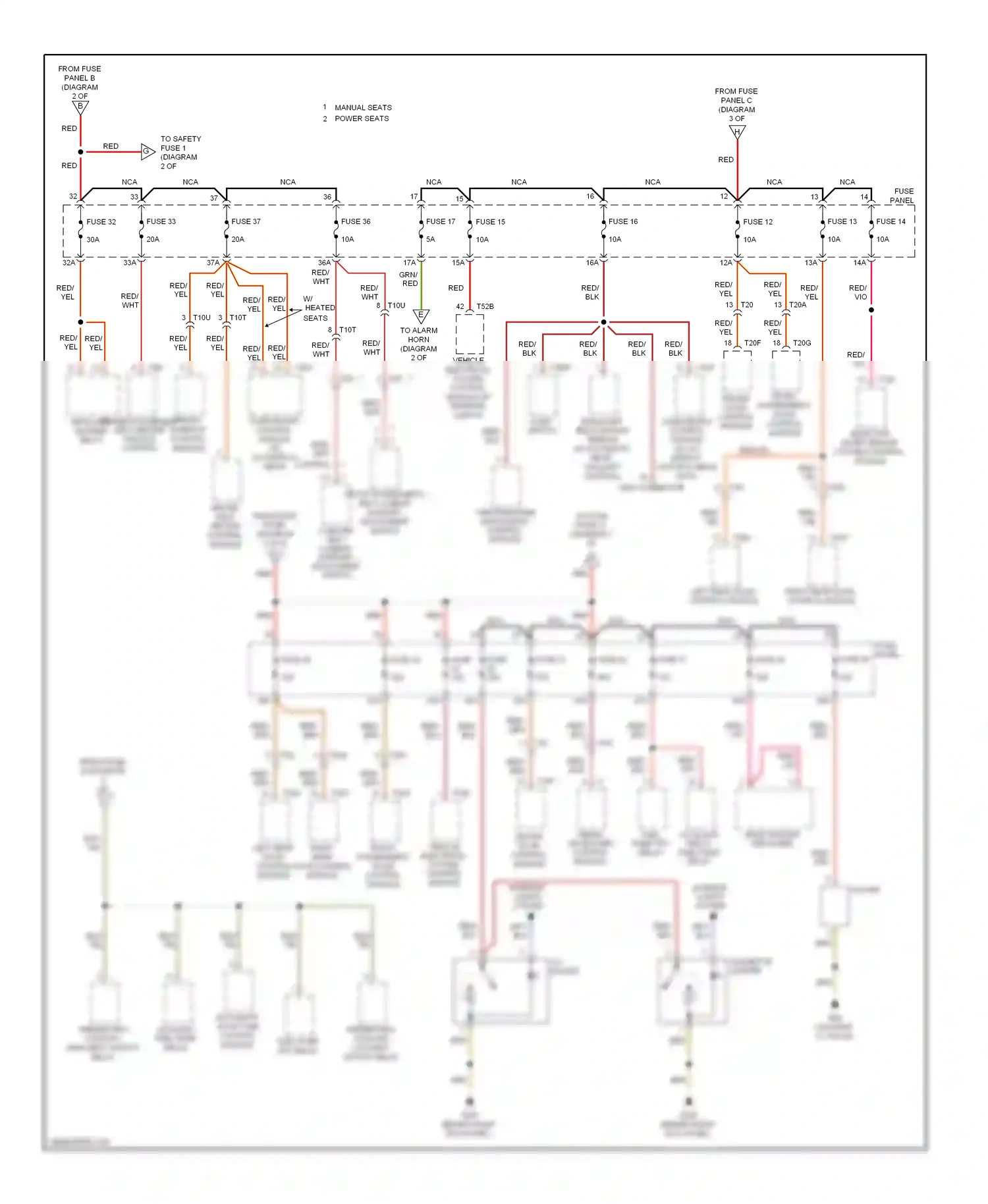 Wiring diagram fuse 28 for Audi A3 8P facelift 2 (2008-2013) (2 of 6)