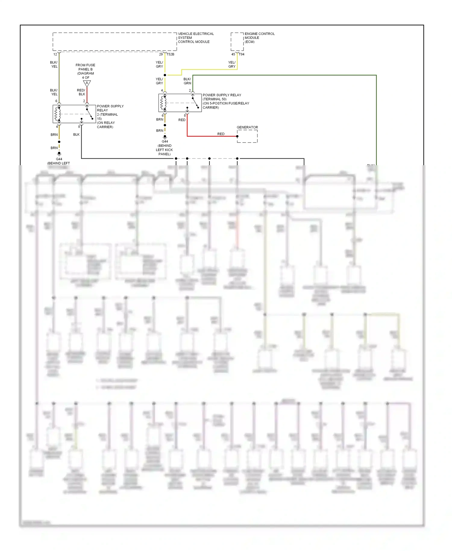 Wiring diagram fuse panel c fuse 40 for Audi A3 8P facelift 2 (2008-2013) (1 of 1)