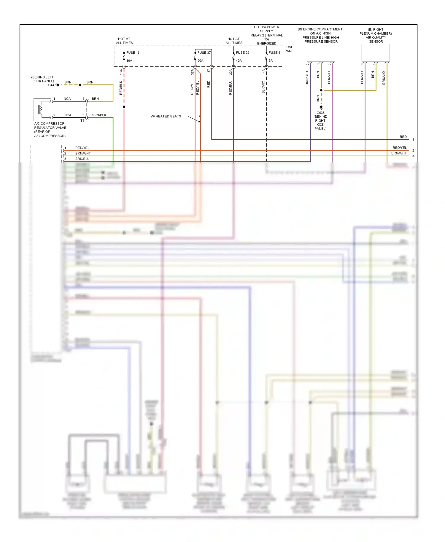 Wiring diagram fuse panel c for Audi A3 8P facelift 2 (2008-2013) (4 of 51)