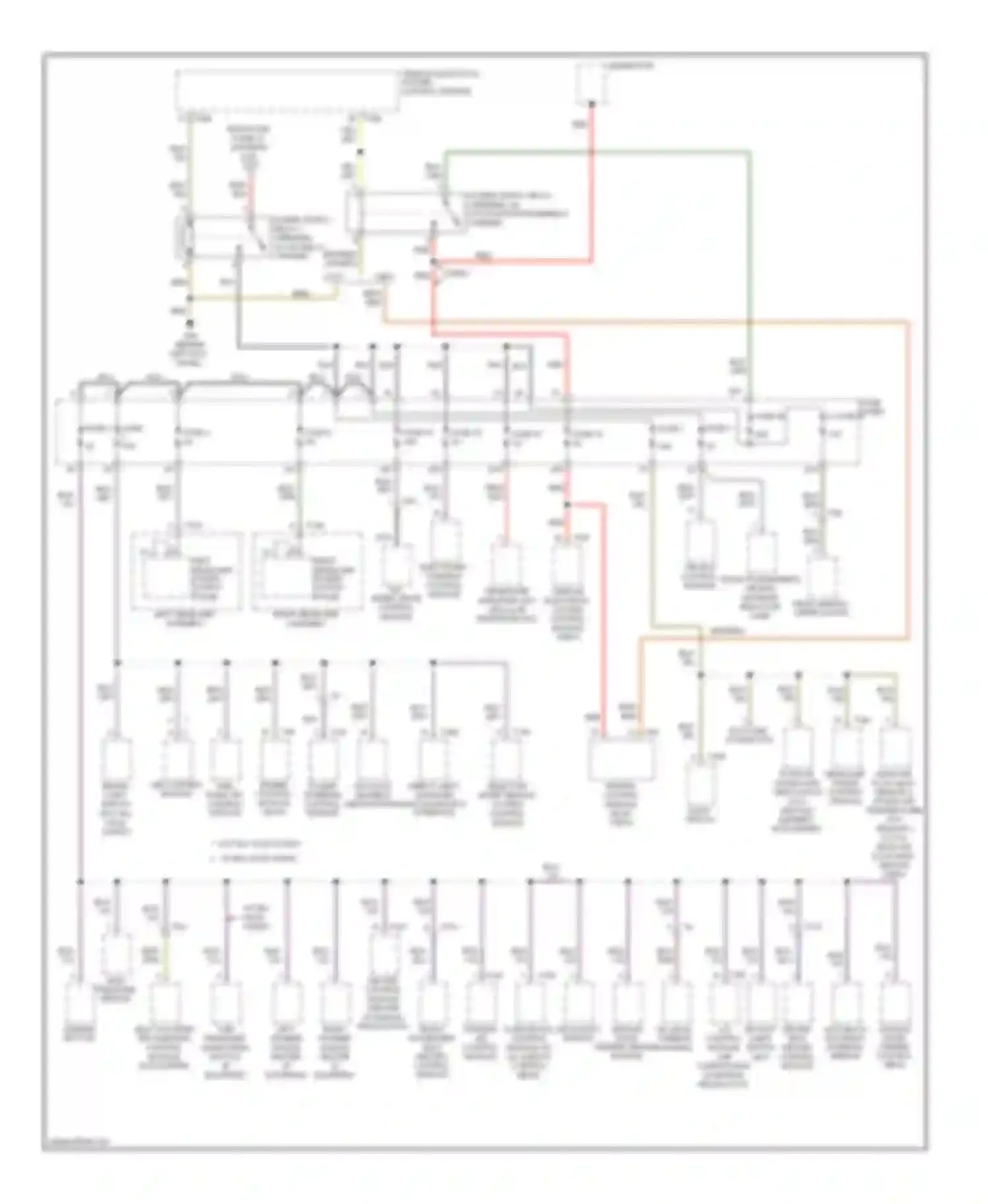 Wiring diagram selector lever sensor system control module for Audi A3 8P facelift 2 (2008-2013)