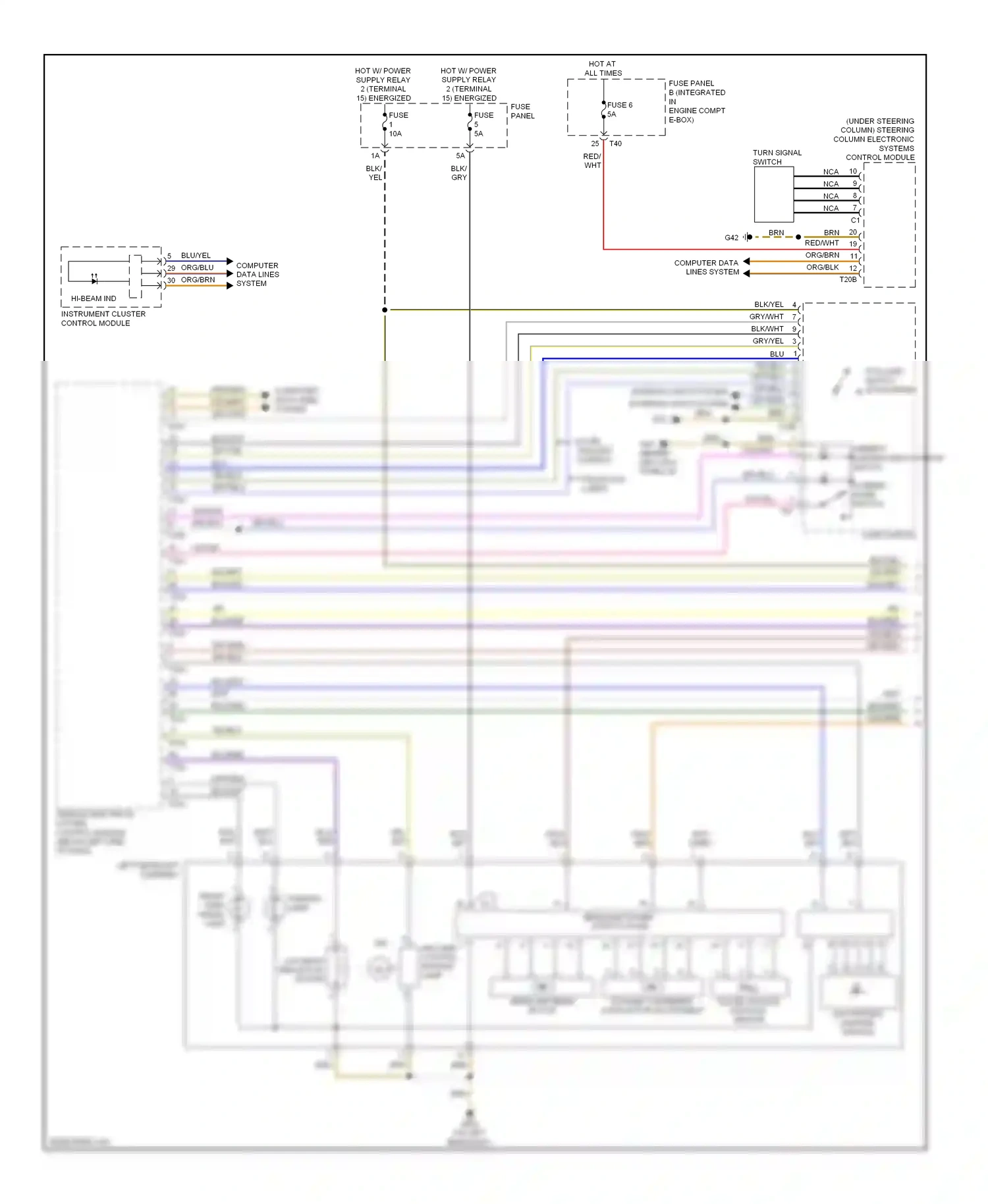 Wiring diagram gry/blu for Audi A3 8P facelift 2 (2008-2013) (12 of 25)