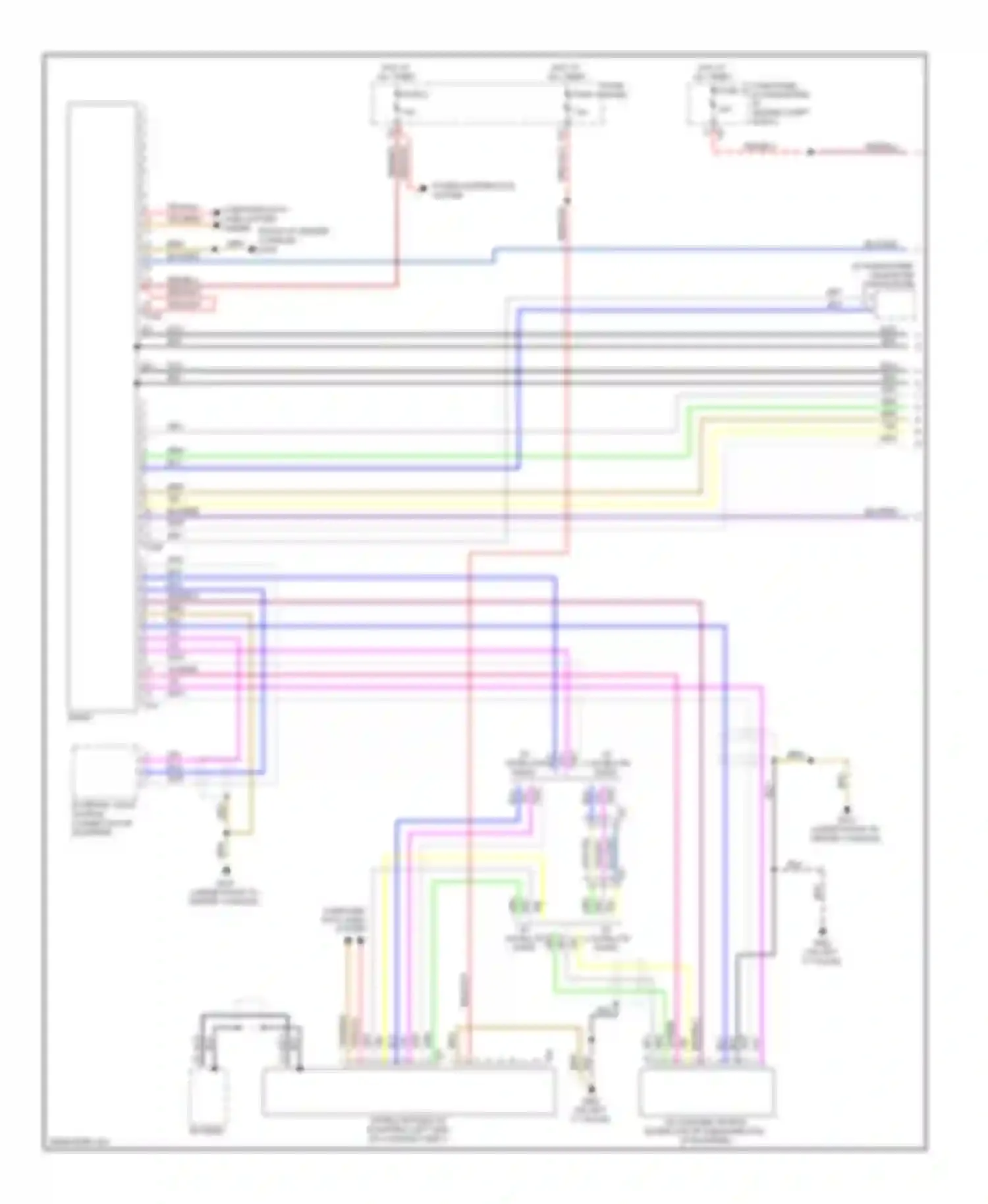 Wiring diagram power distribution system for Audi A3 8P facelift 2 (2008-2013)