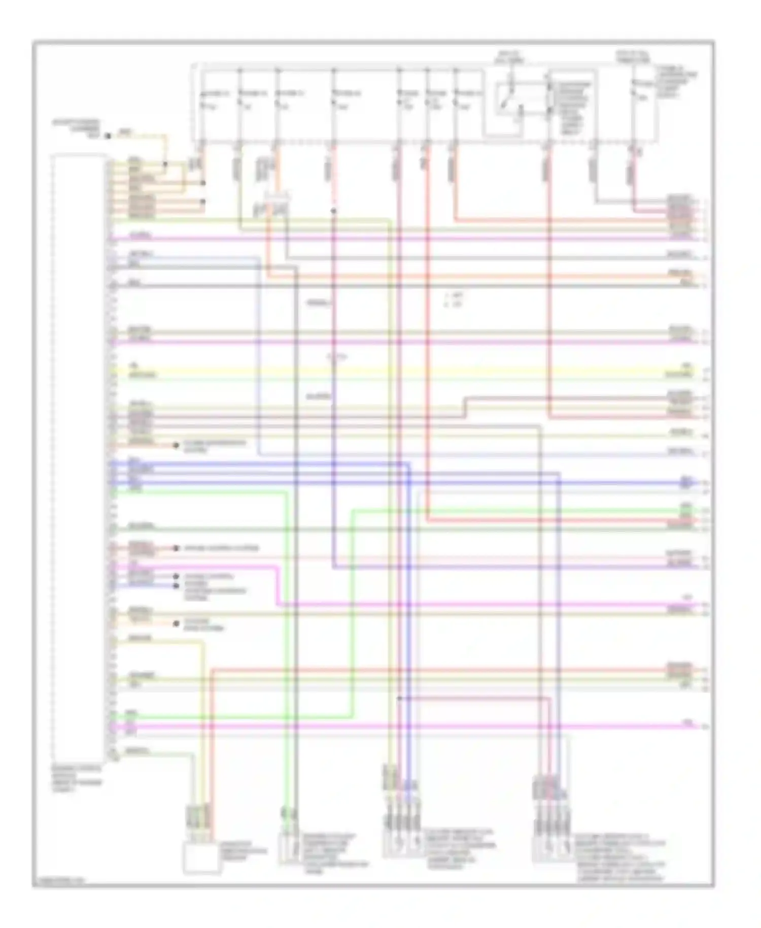 Wiring diagram cruise control system starting/ charging system for Audi A3 8P facelift 2 (2008-2013)