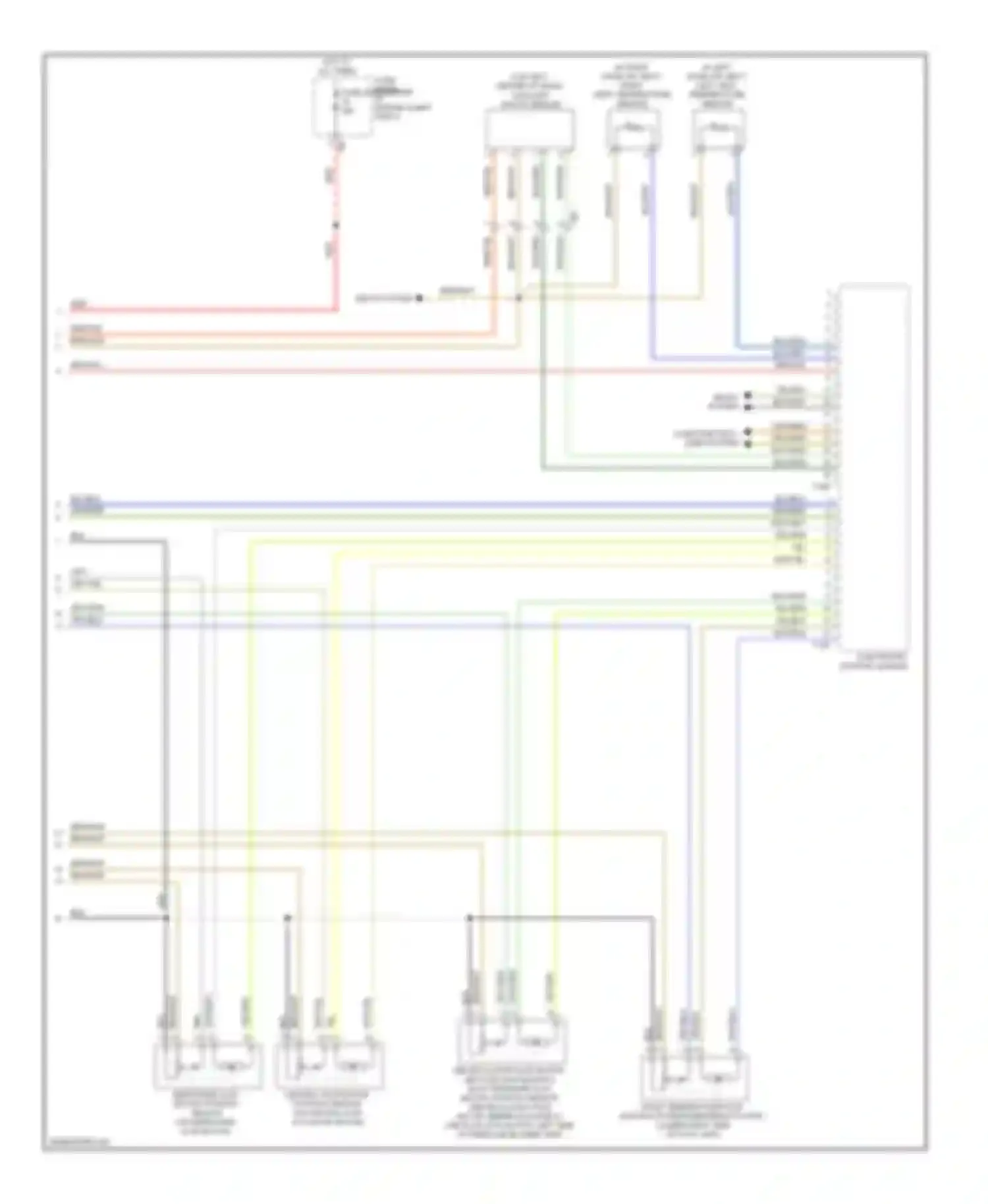 Wiring diagram computer data lines system for Audi A3 8P facelift 2 (2008-2013)