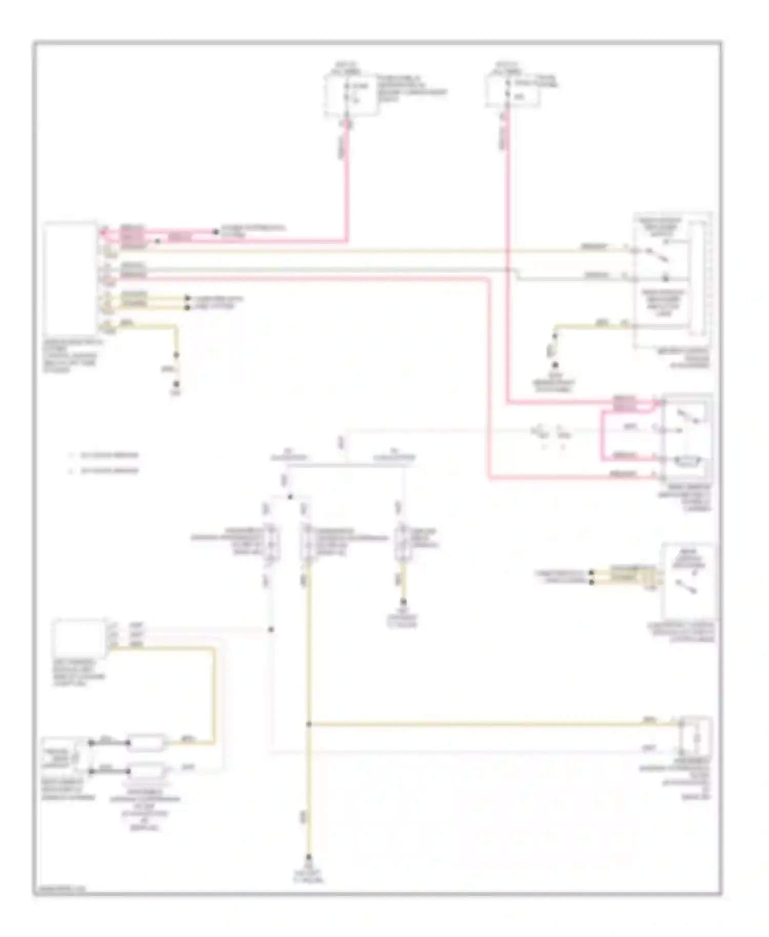 Wiring diagram rear window defogger indicator lamp for Audi A3 8P facelift 2 (2008-2013)