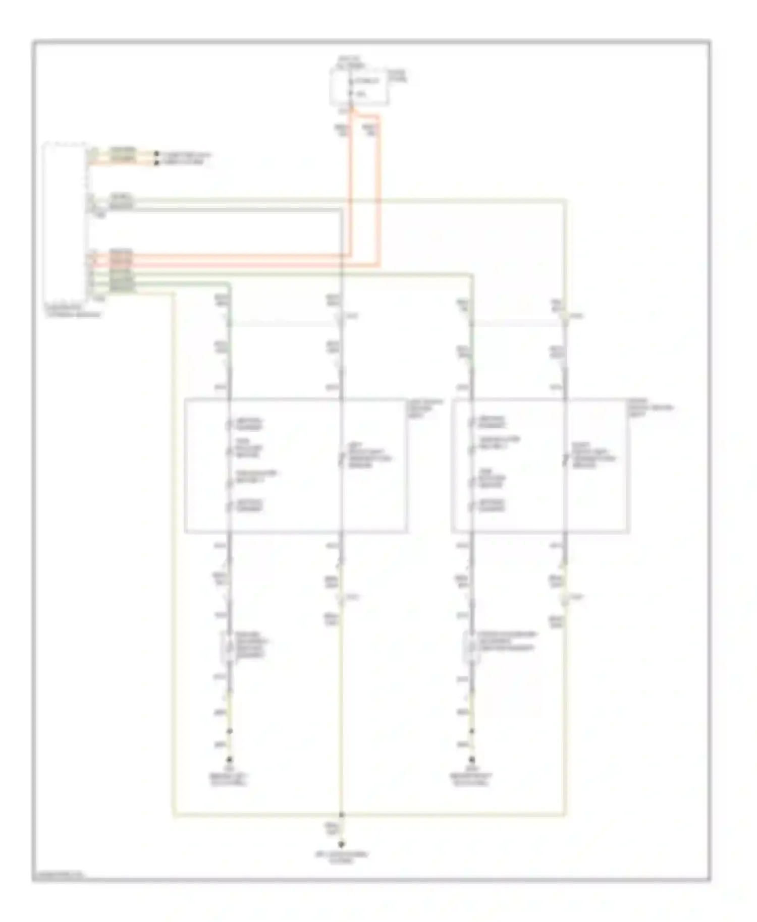 Wiring diagram left front seat temperature sensor for Audi A3 8P facelift 2 (2008-2013)