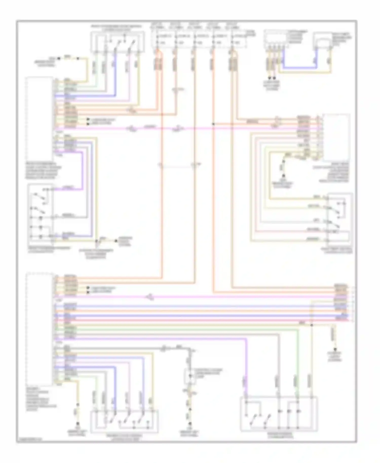 Wiring diagram control module for Audi A3 8P facelift 2 (2008-2013)