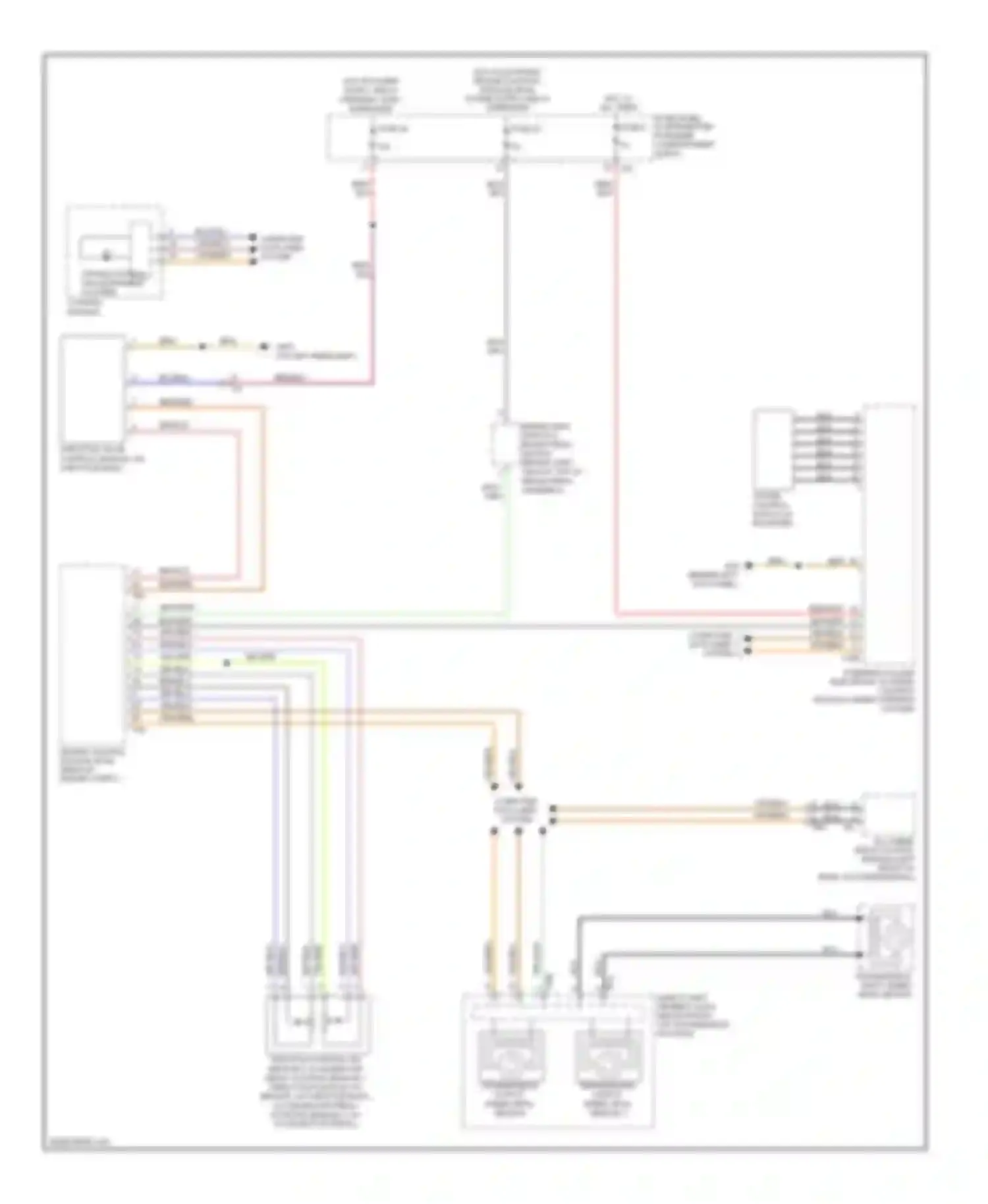 Wiring diagram computer data lines system for Audi A3 8P facelift 2 (2008-2013)