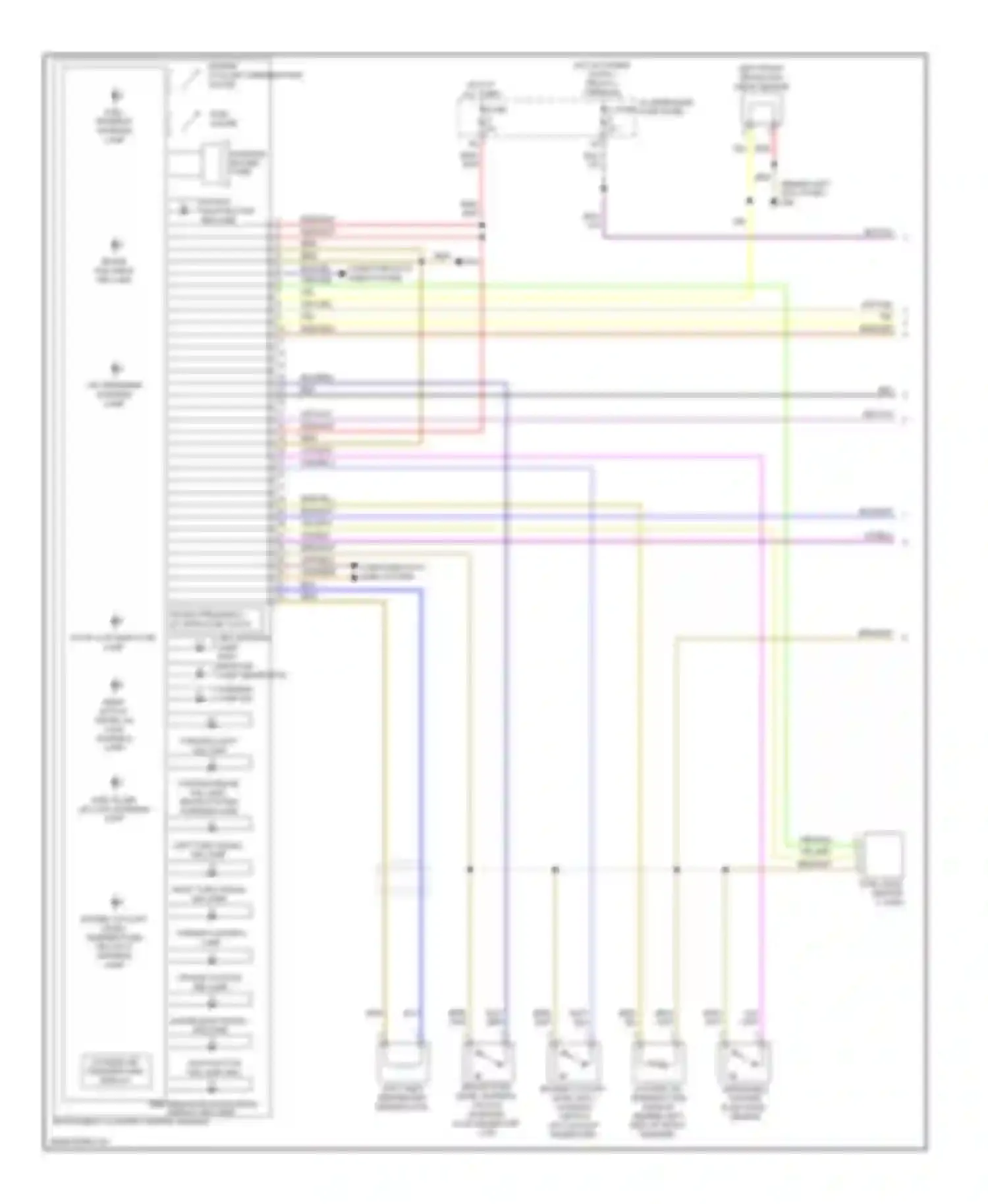 Wiring diagram asr/esp control lamp for Audi A3 8P facelift 2 (2008-2013)