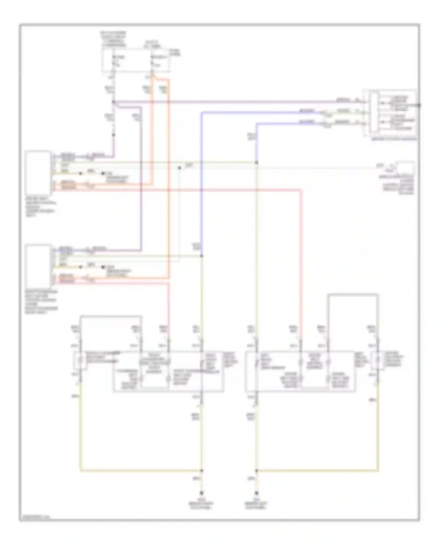 Wiring diagram left front seat temp sensor for Audi A3 8P facelift 2 (2008-2013)