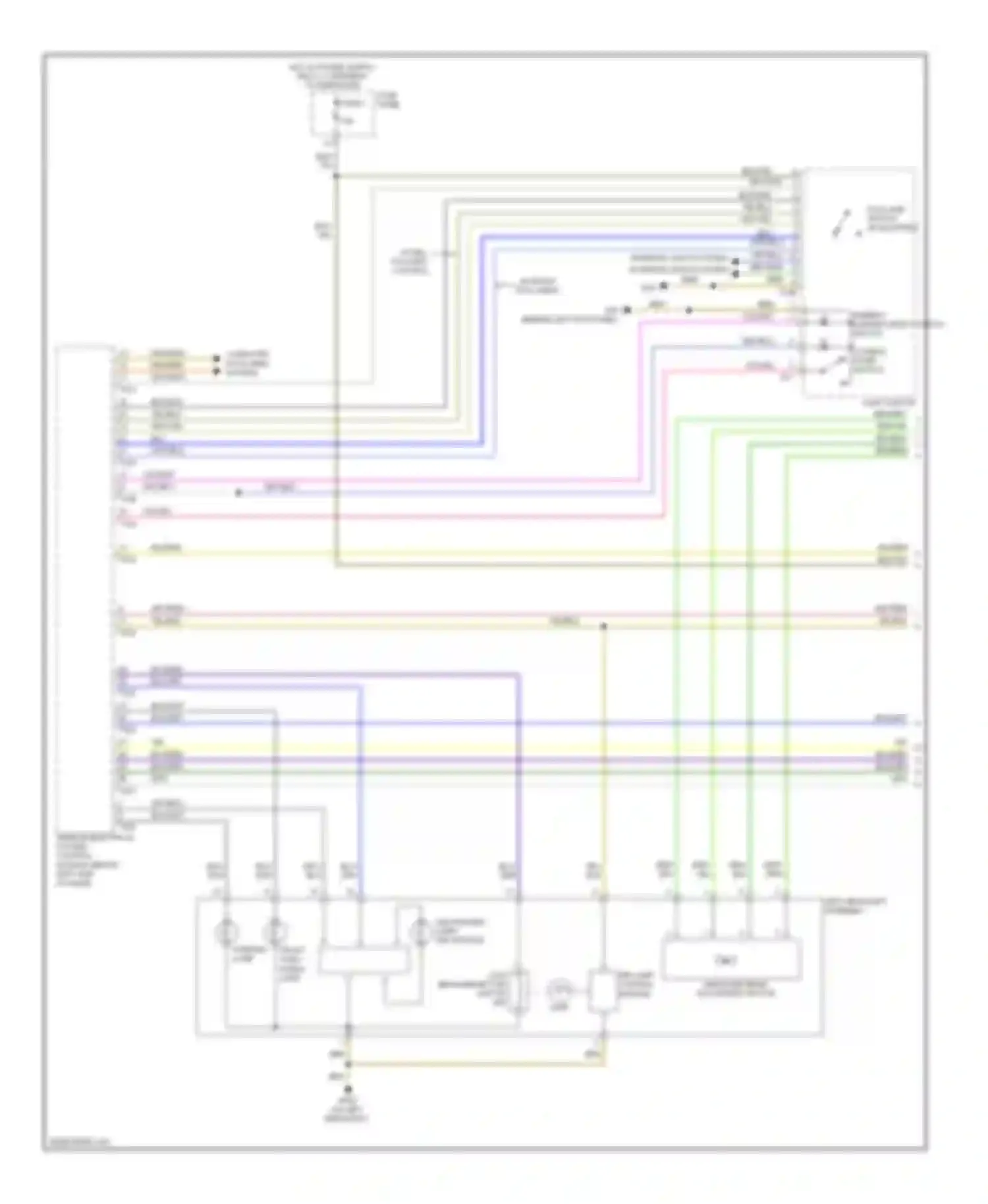 Wiring diagram hid lamp control module for Audi A3 8P facelift 2 (2008-2013)