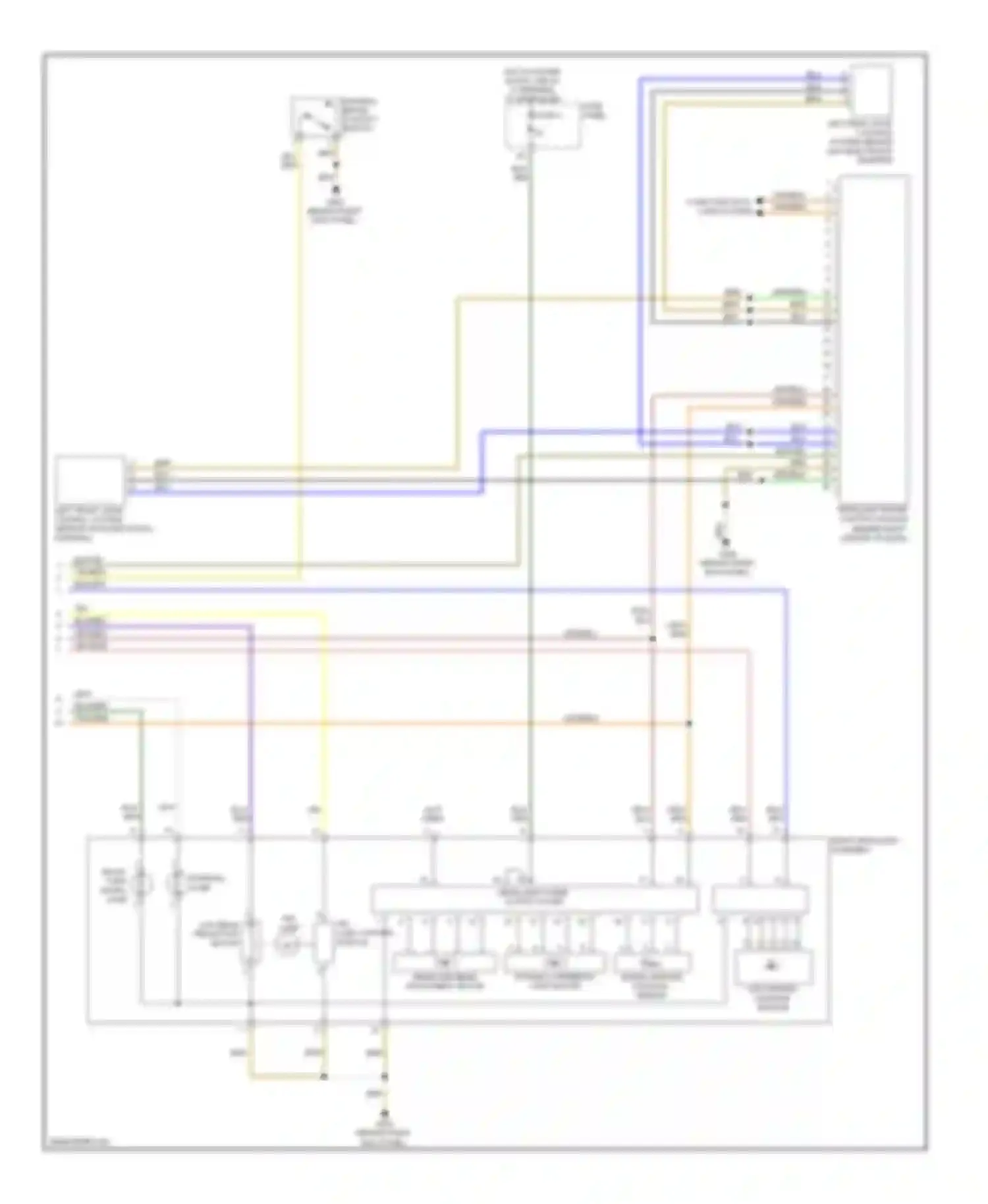 Wiring diagram headlight range control module for Audi A3 8P facelift 2 (2008-2013)