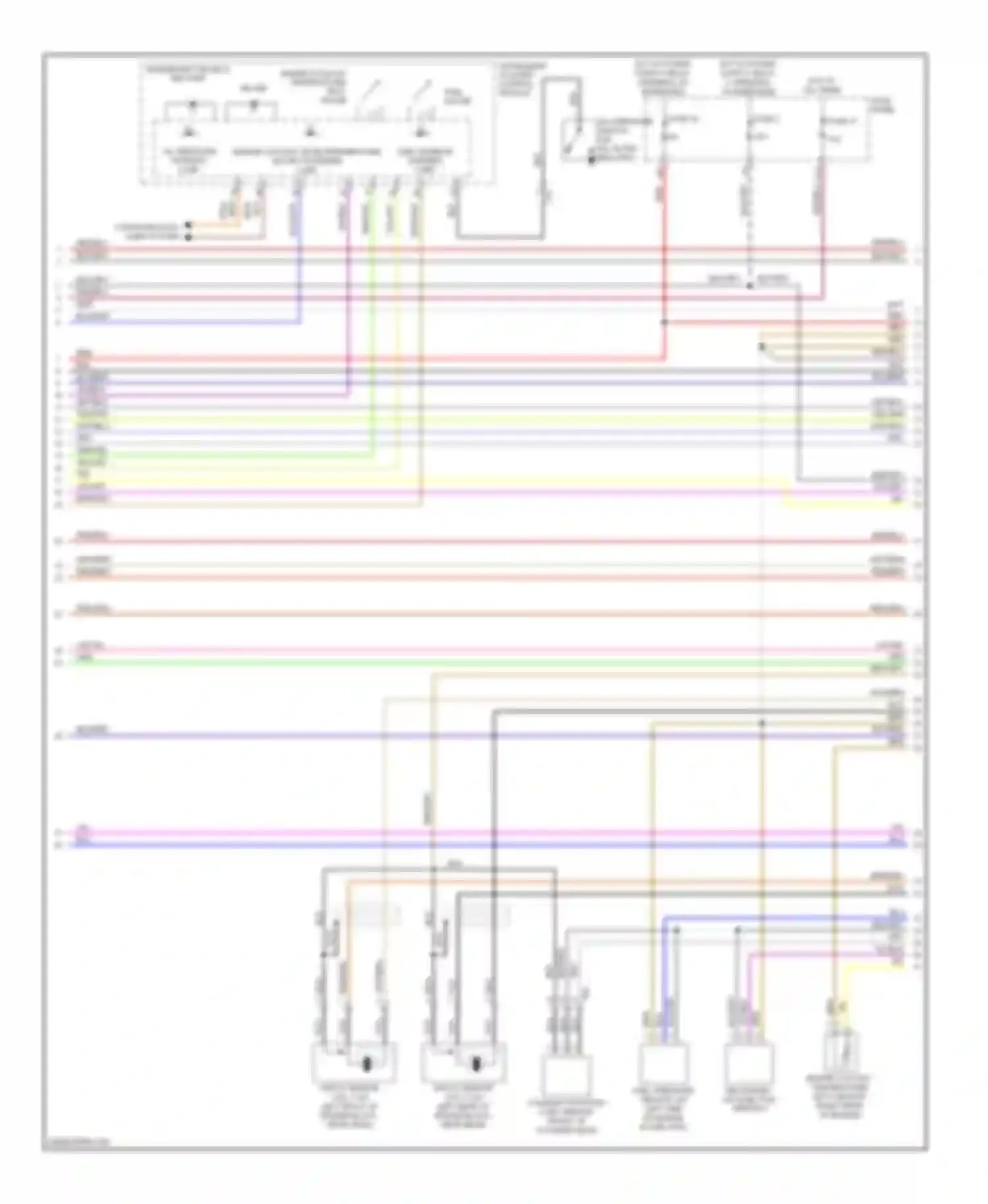 Wiring diagram secondary air injection sensor 1 for Audi A3 8P facelift 2 (2008-2013)