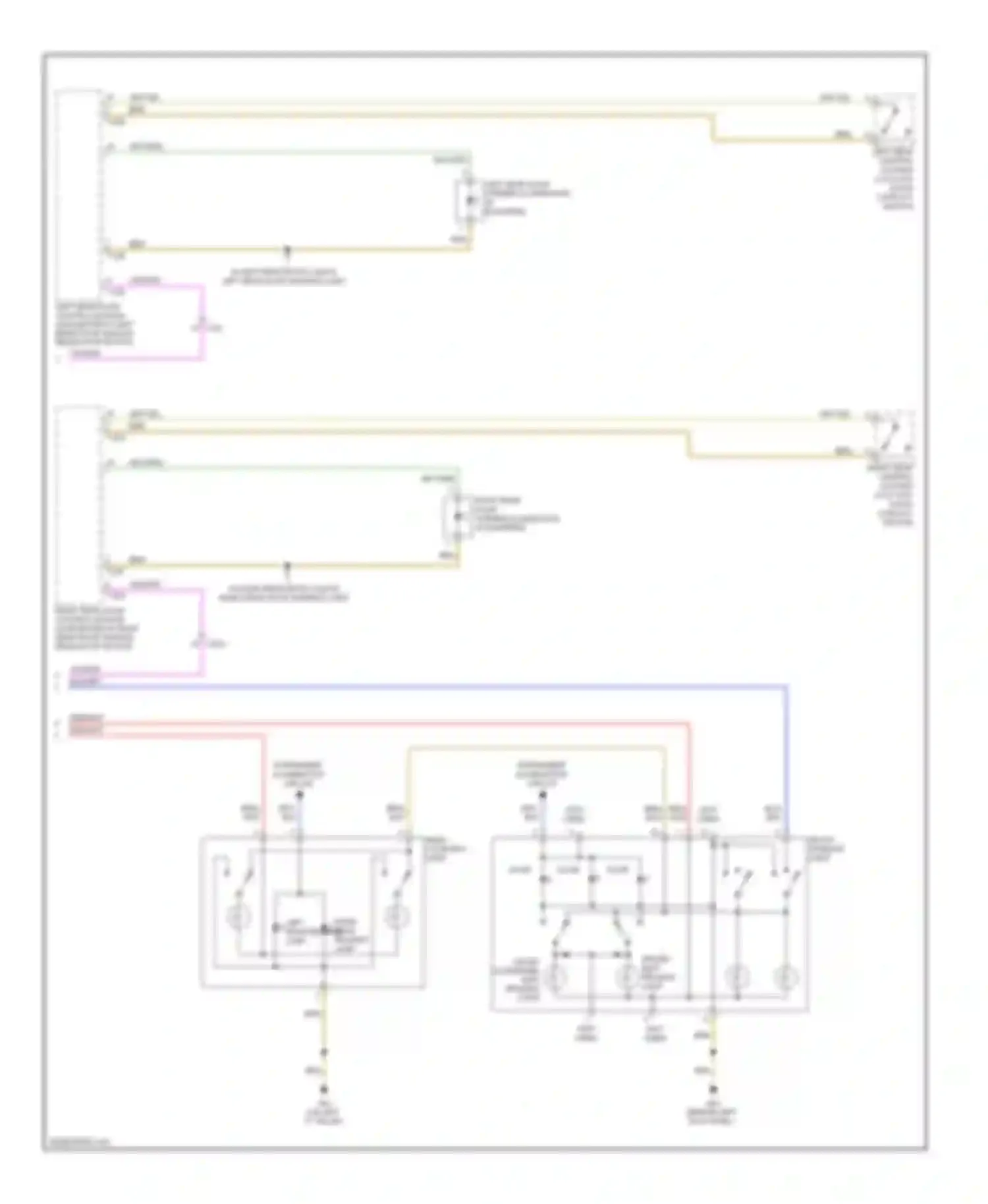 Wiring diagram front passenger map/ reading light for Audi A3 8P facelift 2 (2008-2013)