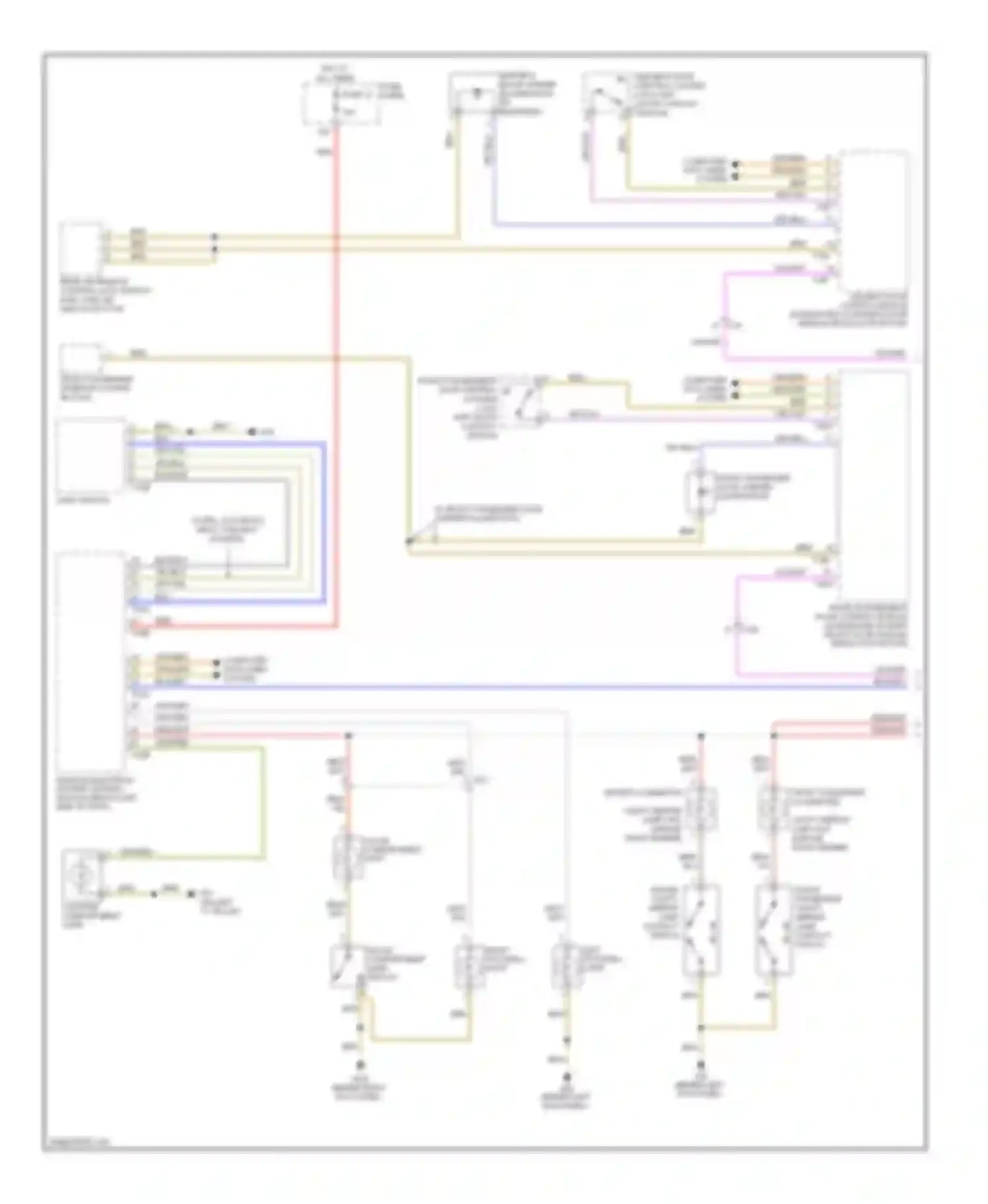 Wiring diagram light switch for Audi A3 8P facelift 2 (2008-2013) (4 of 9)