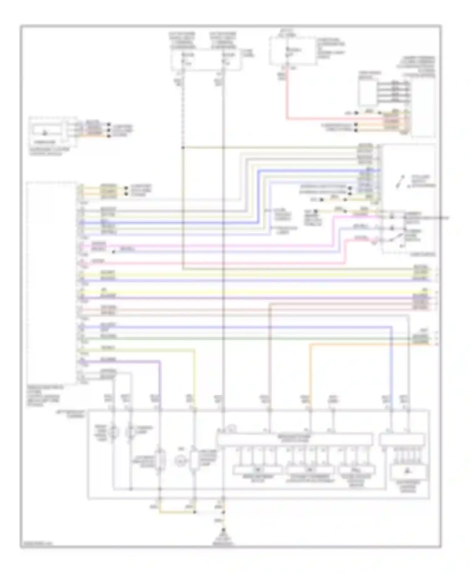 Wiring diagram light switch for Audi A3 8P facelift 2 (2008-2013) (6 of 9)