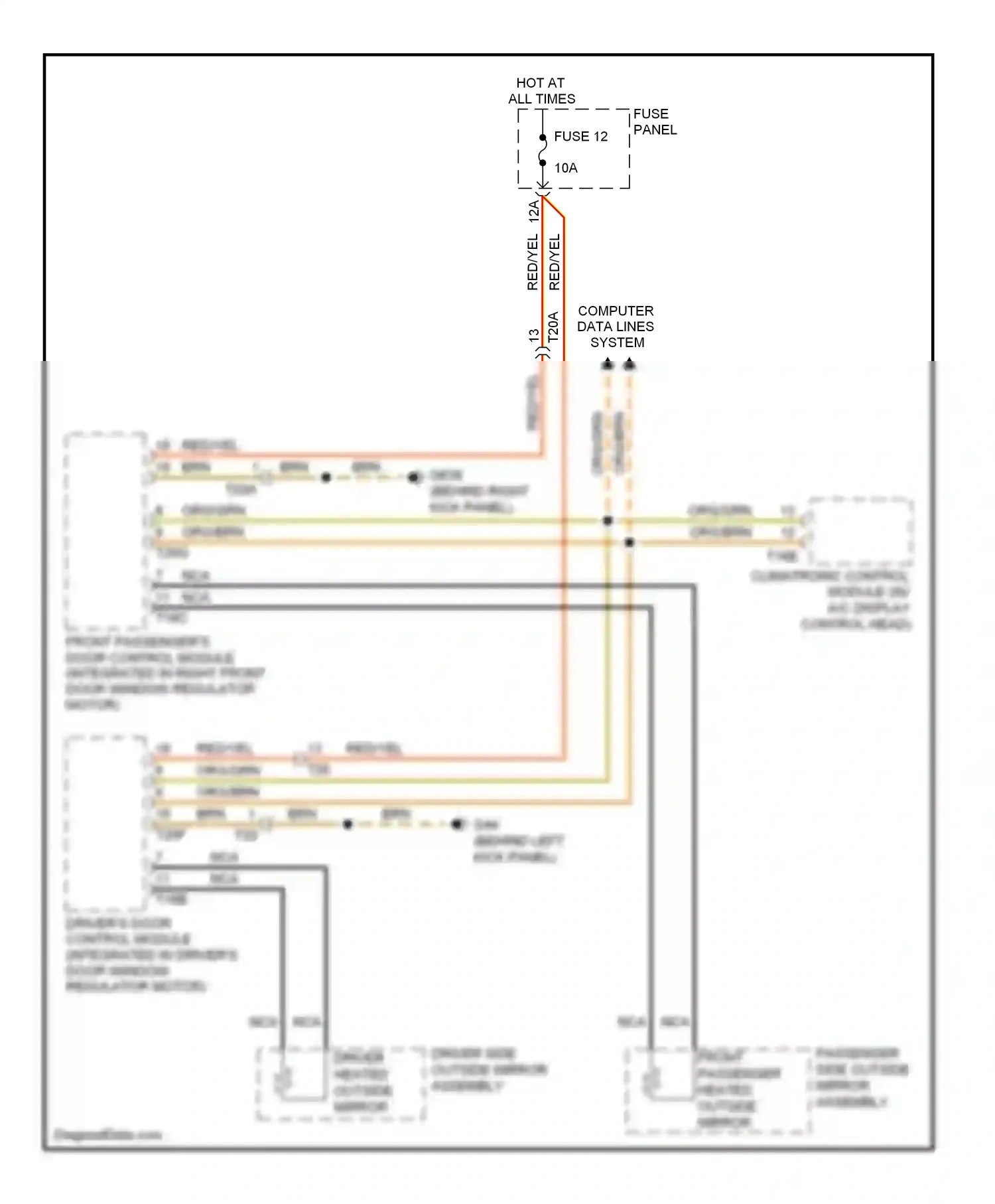 Wiring diagram org/grn for Audi A3 8P facelift 2 (2008-2013) (7 of 30)
