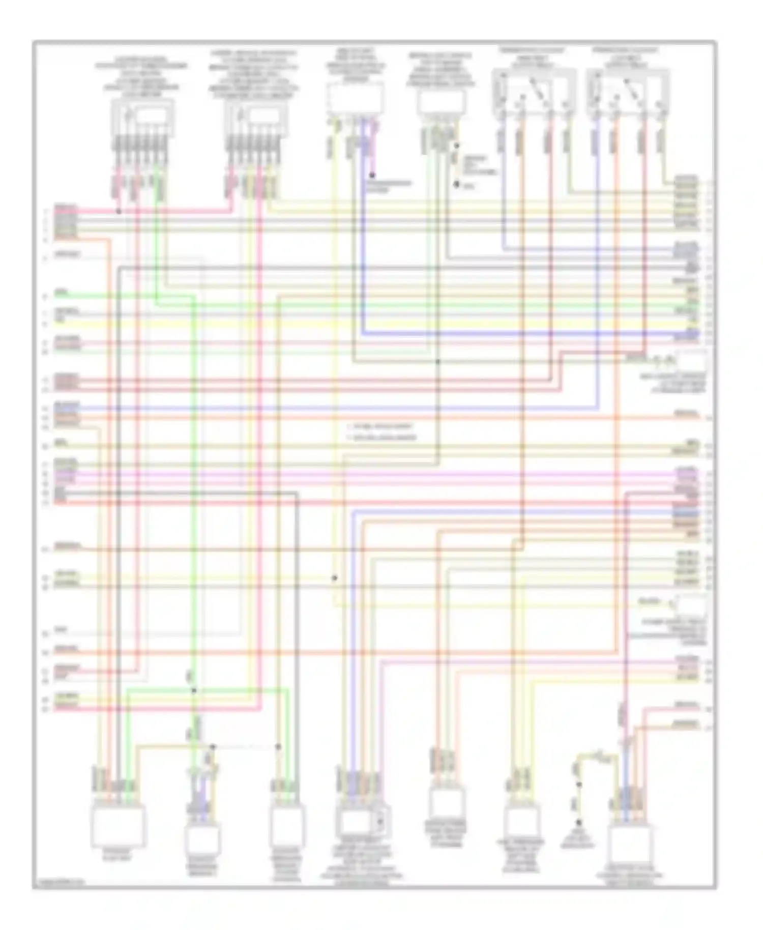 Wiring diagram preheating coolant, high heat output relay for Audi A3 8P facelift 2 (2008-2013)