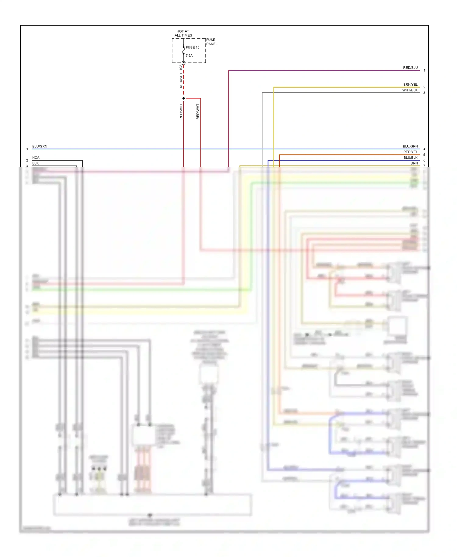 Wiring diagram red/blu for Audi A3 8P facelift 2 (2008-2013) (29 of 46)