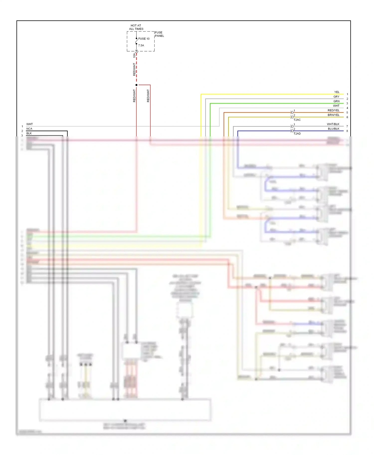 Wiring diagram red/yel for Audi A3 8P facelift 2 (2008-2013) (13 of 44)