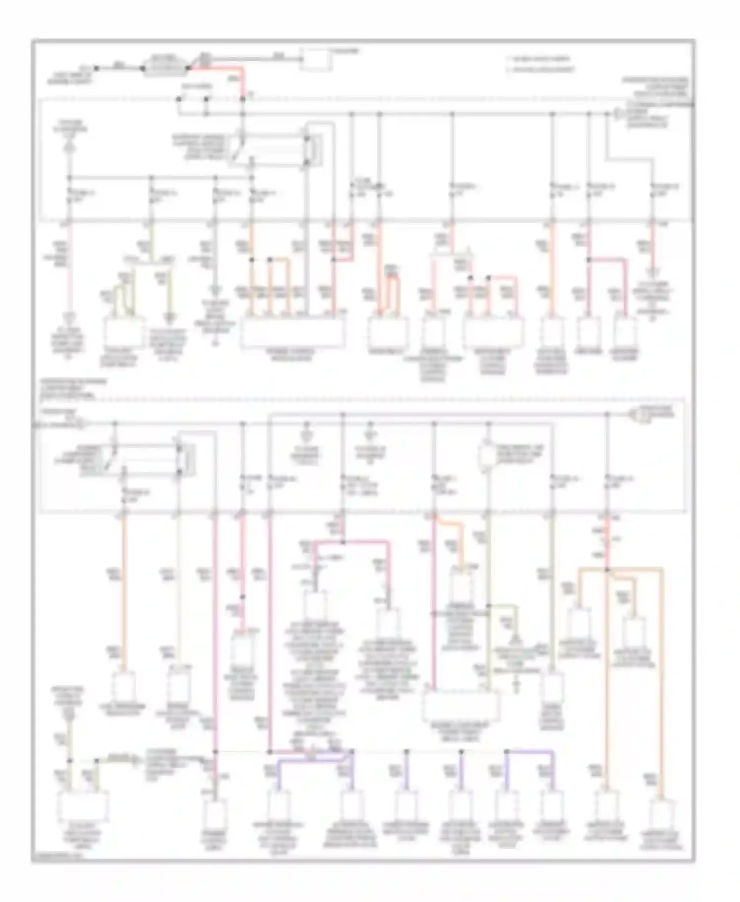 Wiring diagram steering column electronic systems control module for Audi A3 8P facelift 2 (2008-2013)