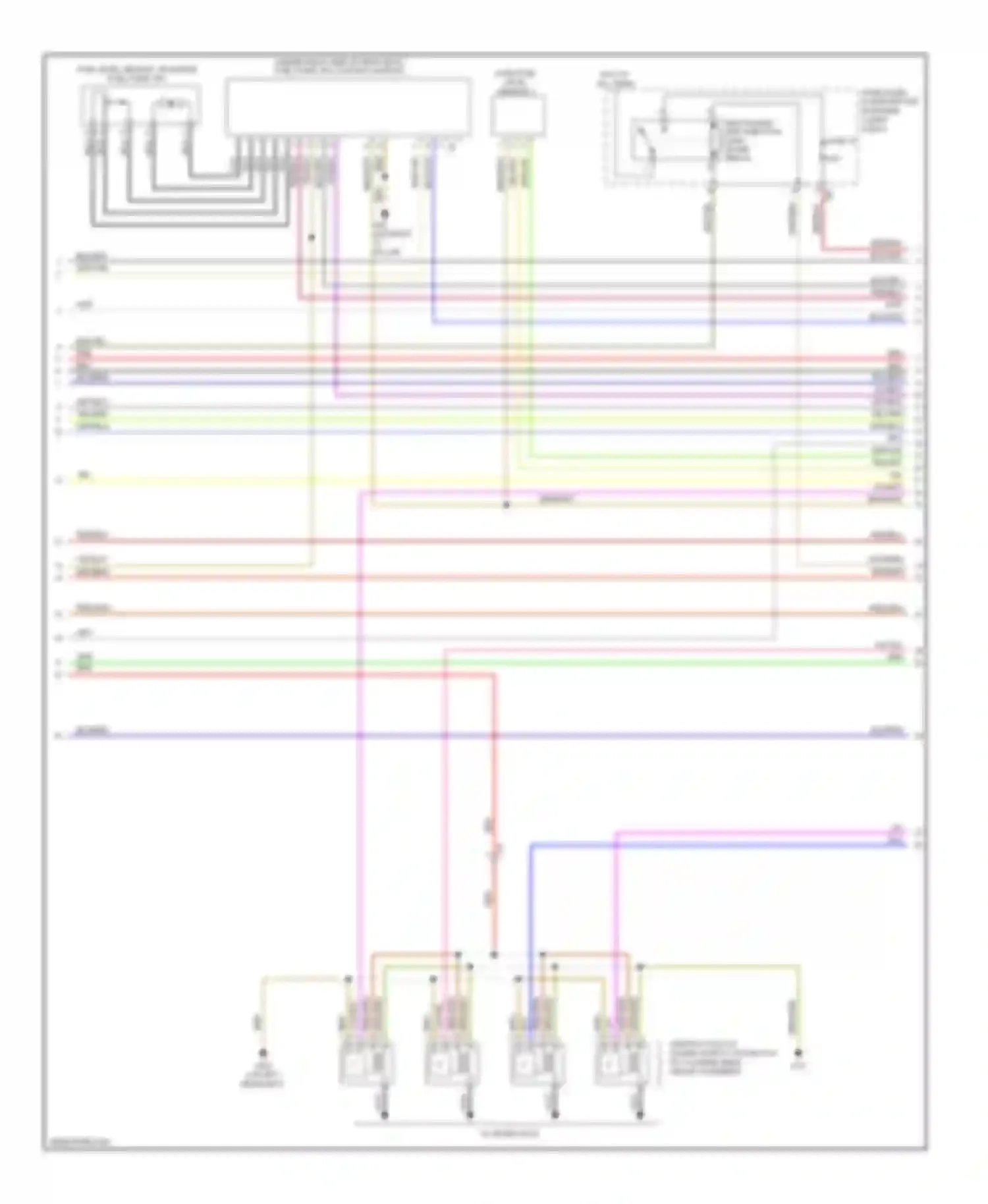 Wiring diagram to spark plug for Audi A3 8P facelift 2 (2008-2013)
