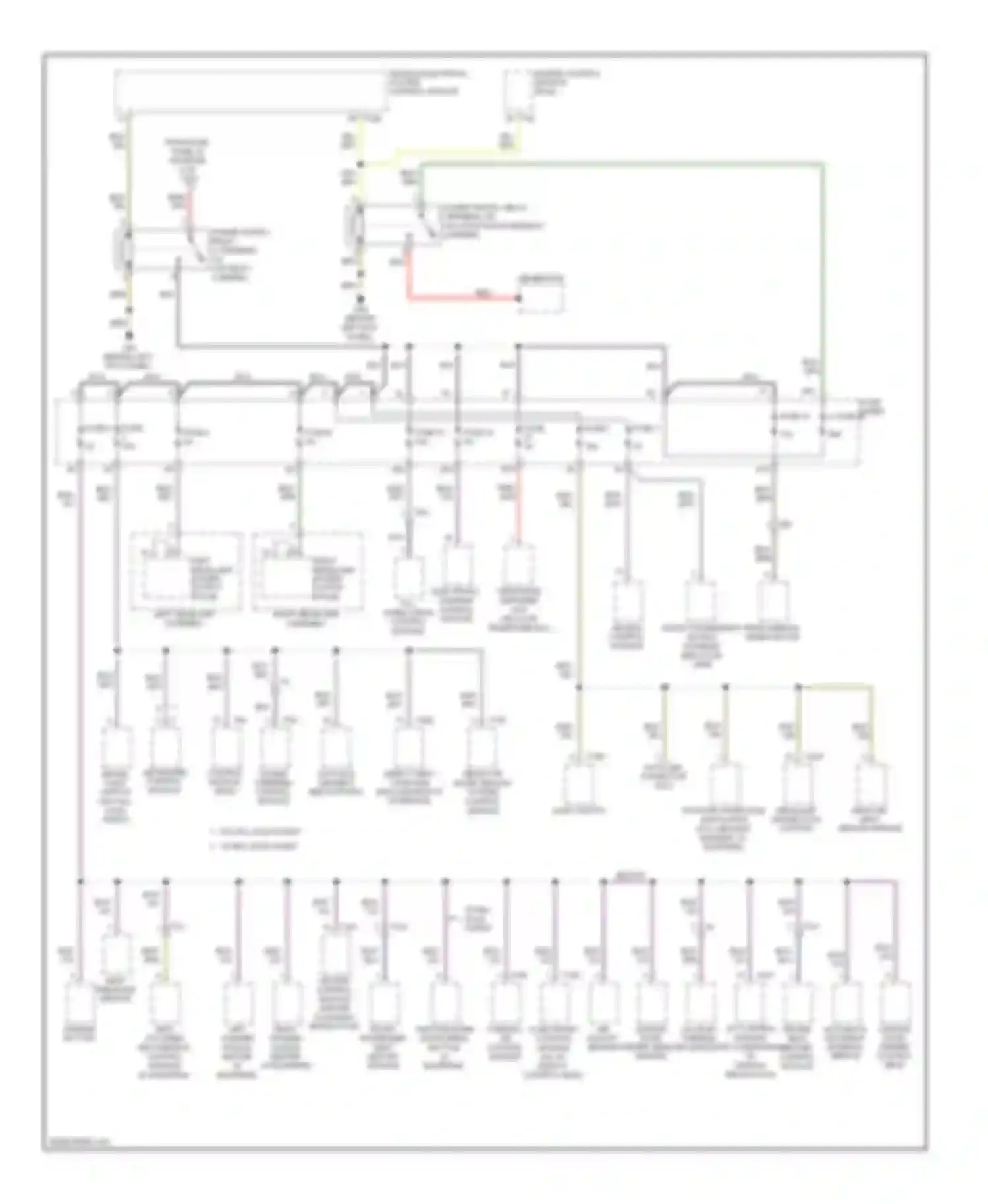 Wiring diagram selector lever sensor system control module light switch for Audi A3 8P facelift 2 (2008-2013)