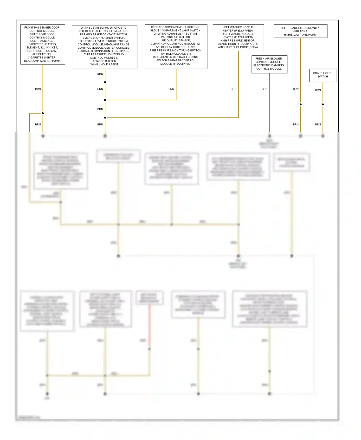 Wiring diagram vehicle electrical system control module for Audi A3 8P facelift 2 (2008-2013) (7 of 7)
