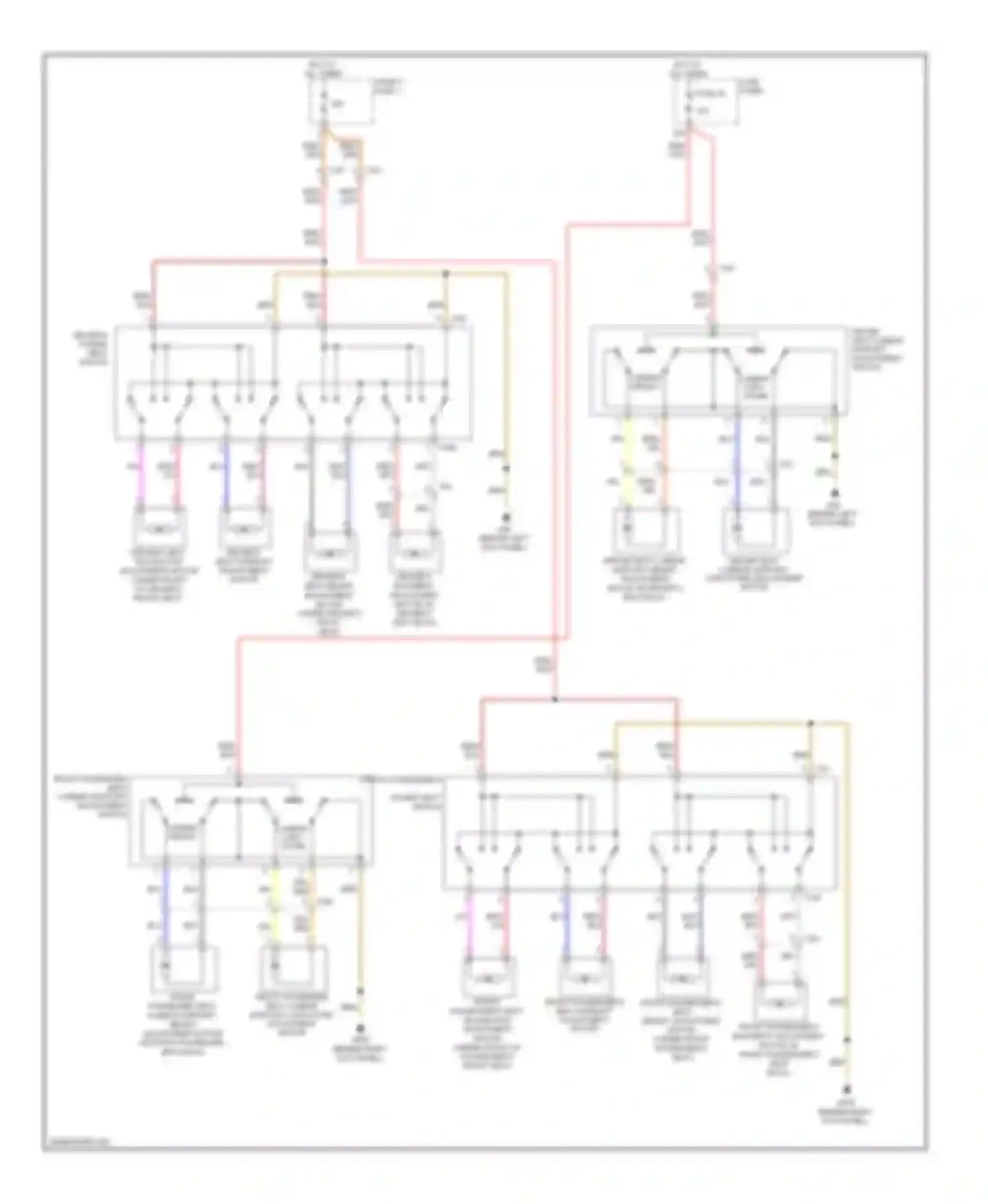 Wiring diagram front passenger's for Audi A3 8P facelift 2 (2008-2013)