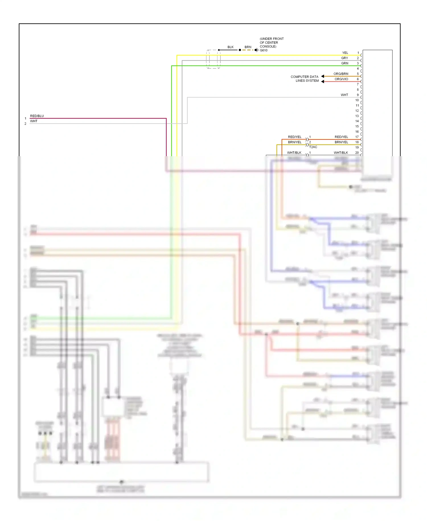 Wiring diagram wht/blk for Audi A3 8P facelift 2 (2008-2013) (5 of 20)