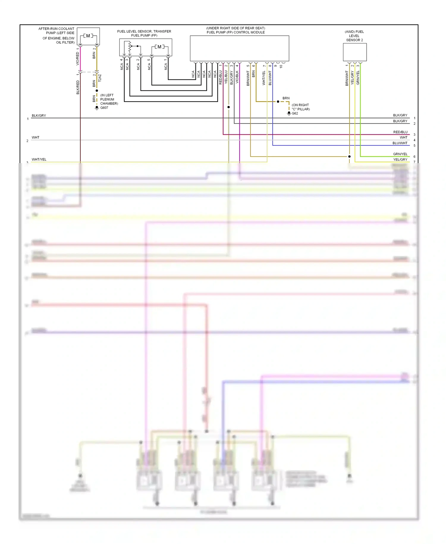 Wiring diagram wht/yel for Audi A3 8P facelift 2 (2008-2013) (10 of 19)