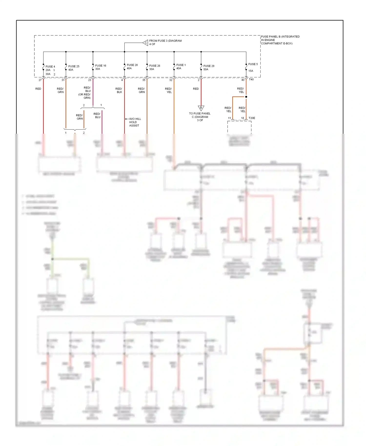Wiring diagram yel for Audi A3 8P facelift 2 (2008-2013) (52 of 85)