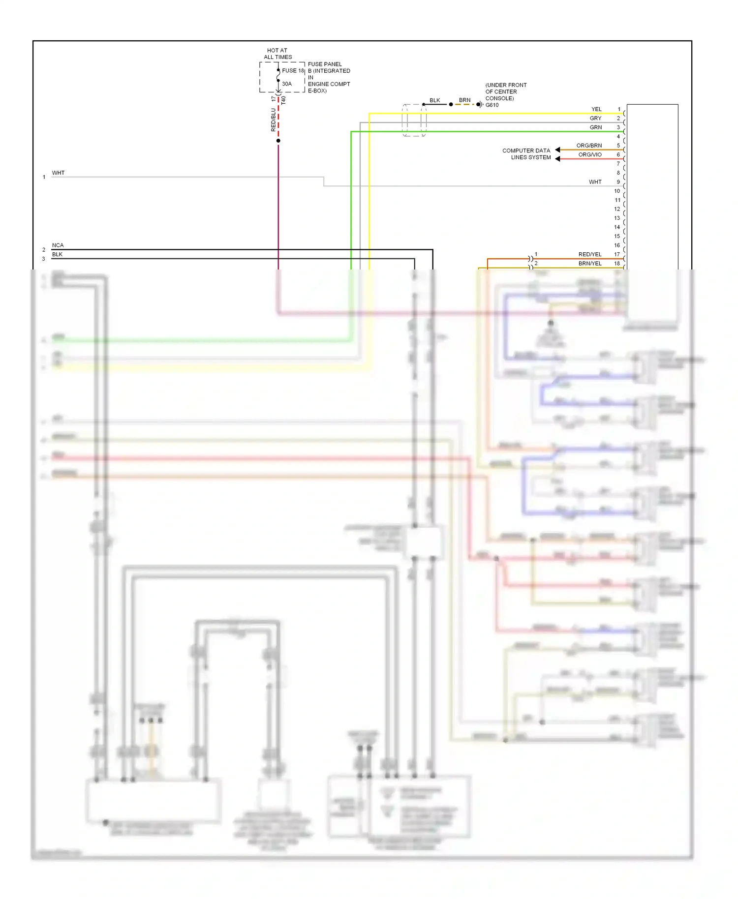 Wiring diagram yel for Audi A3 8P facelift 2 (2008-2013) (66 of 85)
