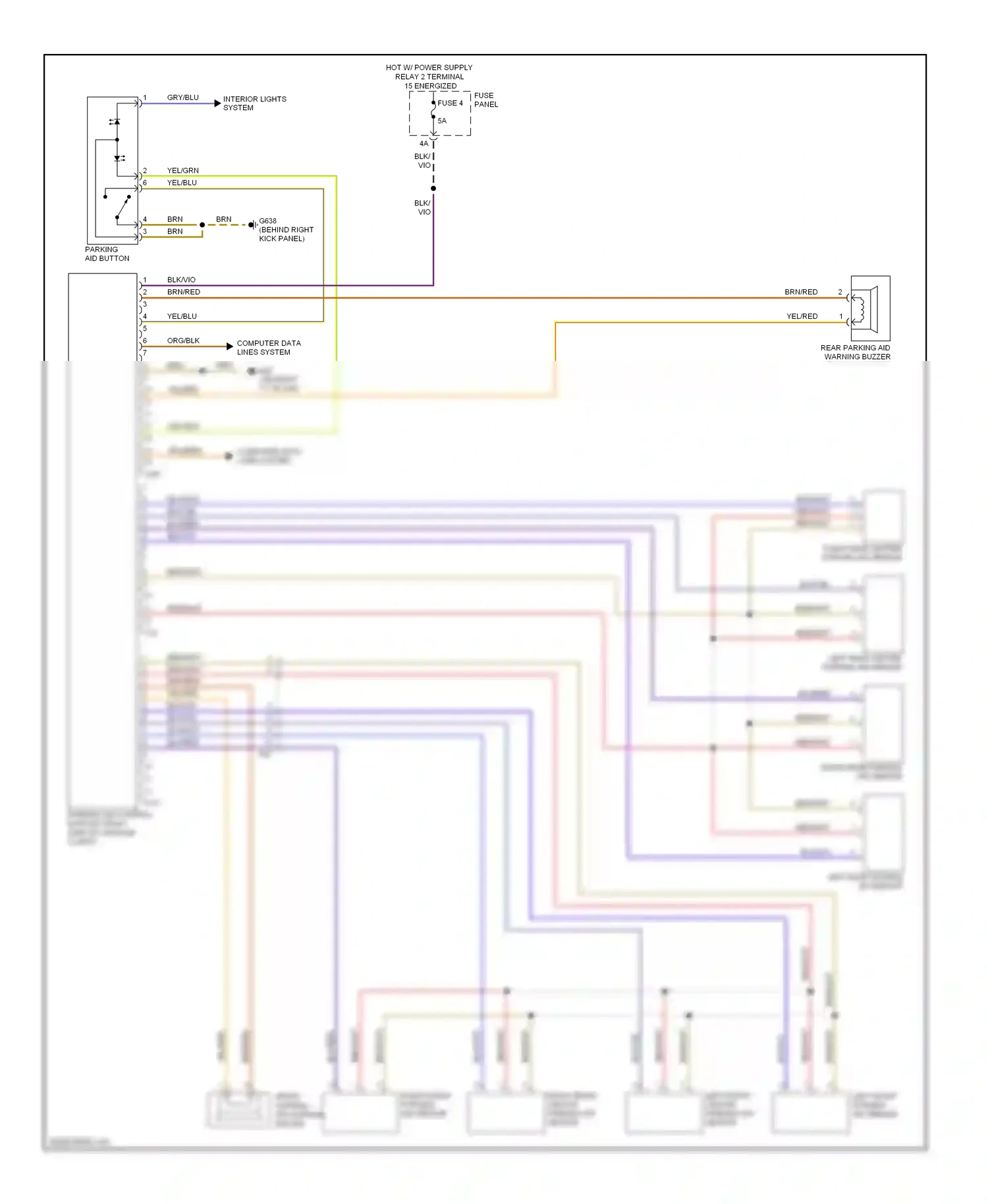 Wiring diagram yel/grn for Audi A3 8P facelift 2 (2008-2013) (11 of 15)