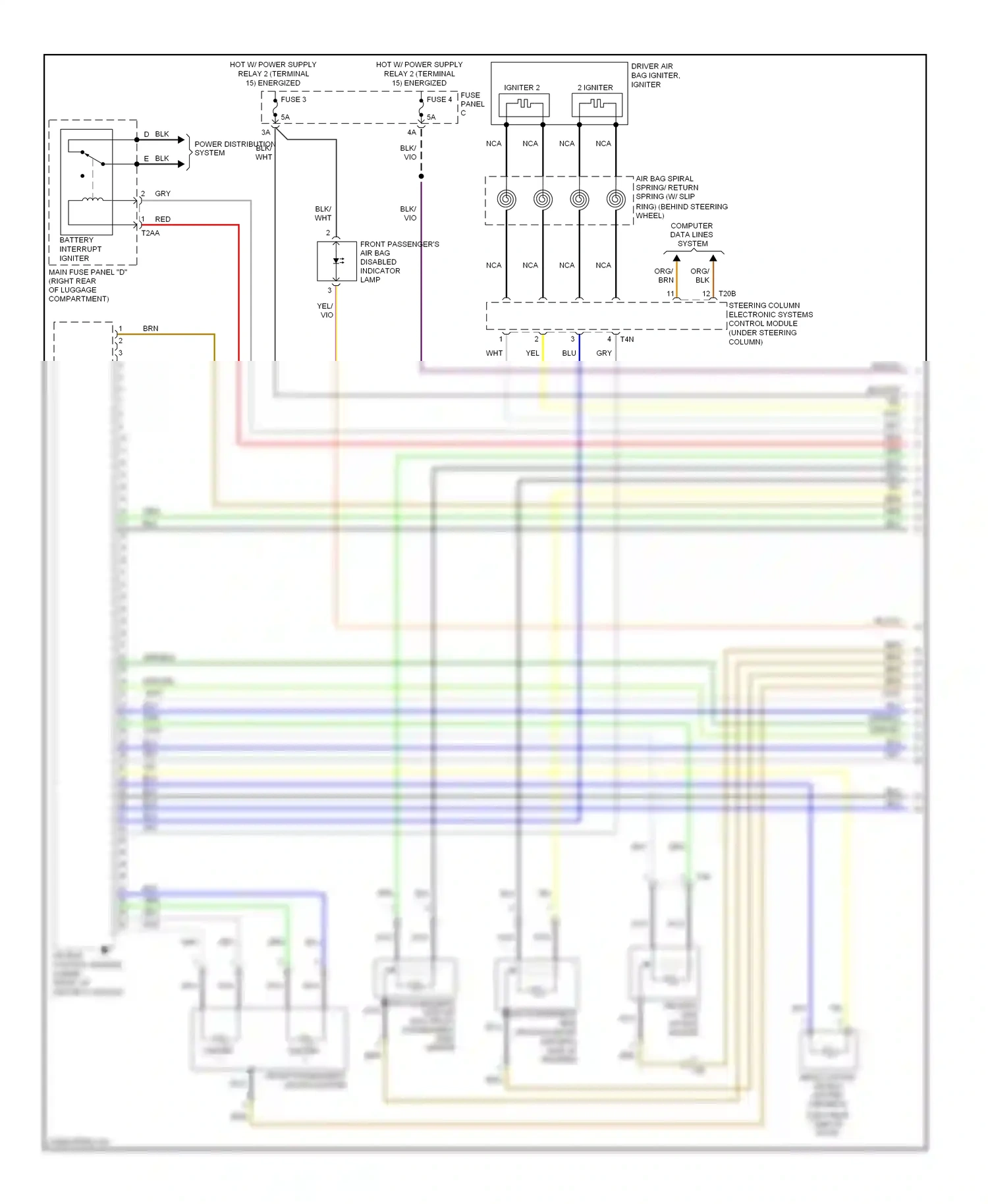 Wiring diagram yel/vio for Audi A3 8P facelift 2 (2008-2013) (3 of 10)