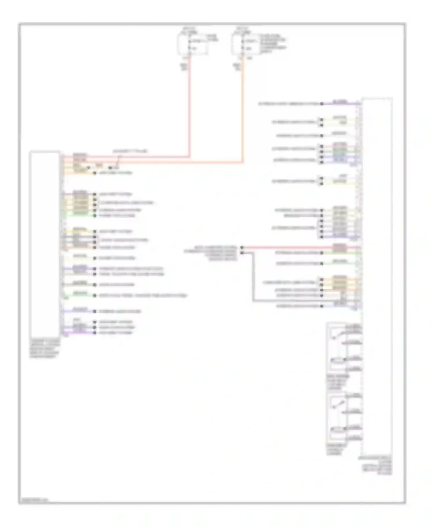 A3 Audi 8P facelift (2004-2008): Body computer module circuit (1 of 2)