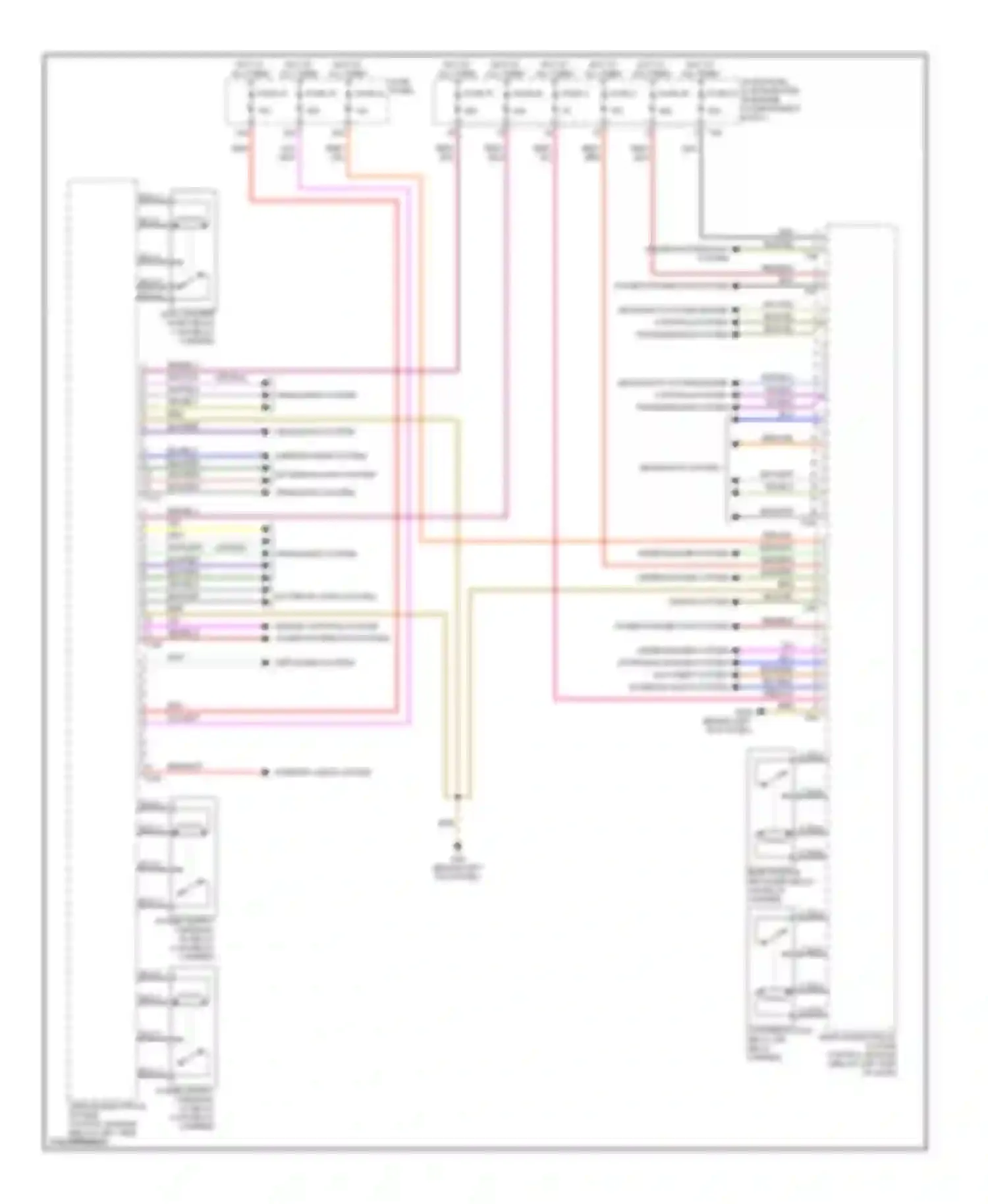 A3 Audi 8P facelift (2004-2008): Body computer module circuit (2 of 2)