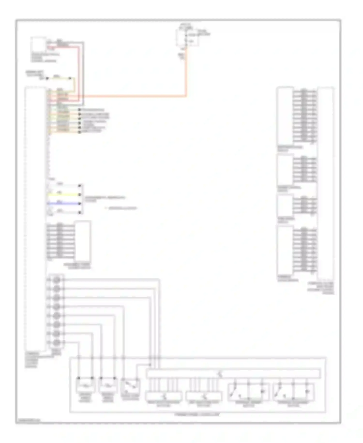 A3 Audi 8P facelift (2004-2008): Steering column electronic systems control module circuit