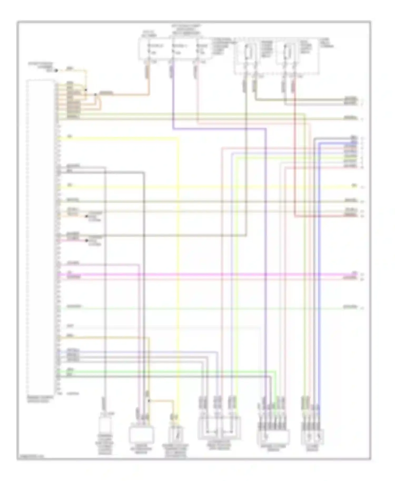 A3 Audi 8P facelift (2004-2008): Wiring diagram engine performance 2.0l turbo (1 of 5)