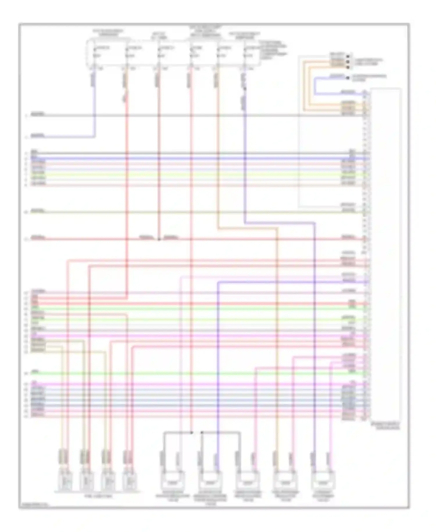 A3 Audi 8P facelift (2004-2008): Wiring diagram engine performance 2.0l turbo (5 of 5)